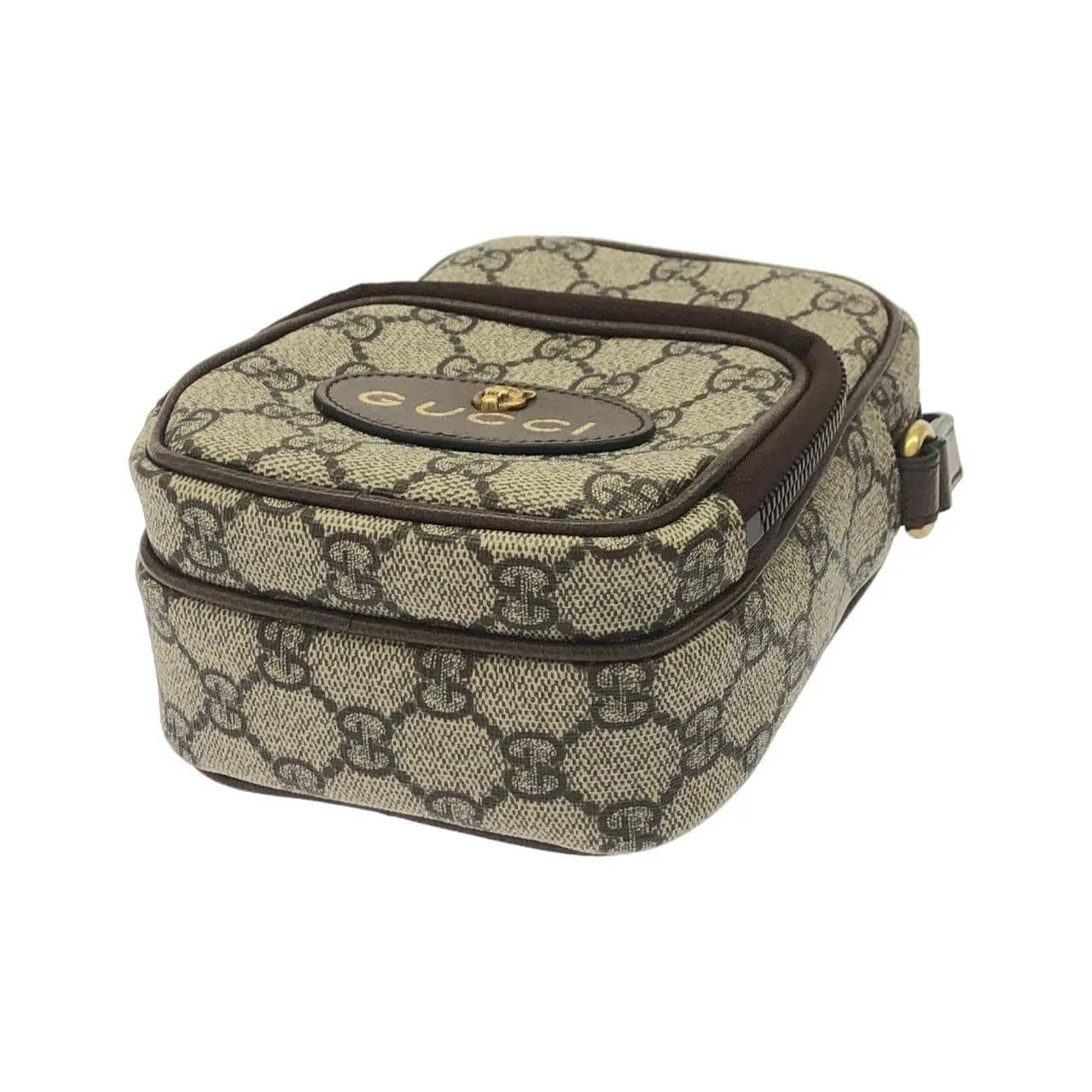 GUCCI 658556 K9GOT 肩背包 帆布 黑色 帆布 中古品A - 縮圖 3