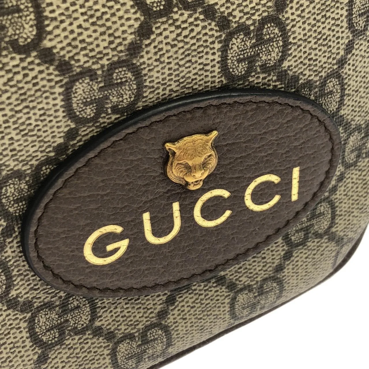 GUCCI 658556 K9GOT 肩背包 帆布 黑色 帆布 中古品A - 縮圖 5