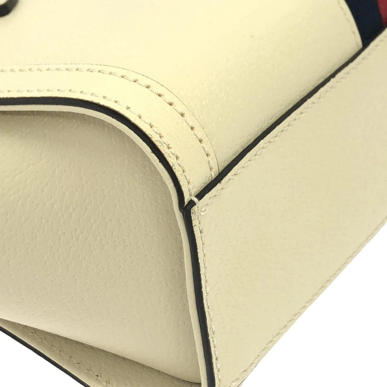 GUCCI 719882 DJ2DG 手提包 皮革 黑色 皮革 中古品A - 縮圖 3