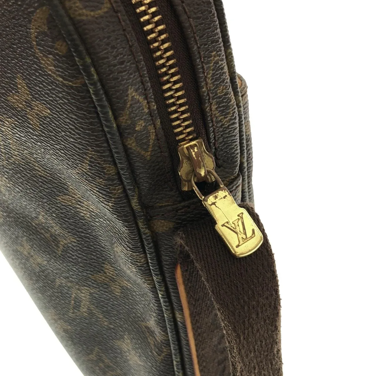 LOUIS VUITTON Trotteur M97037 Shoulder Monogram 黑色 Monogram 中古品B - 縮圖 4