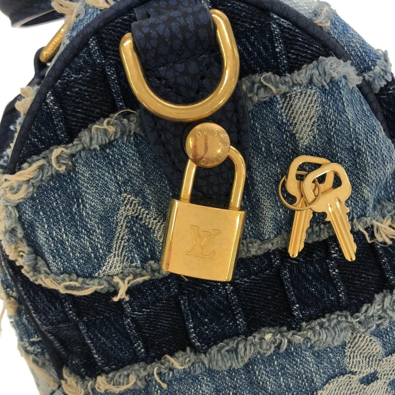 LOUIS VUITTON Speedy M15276 Boston Denim