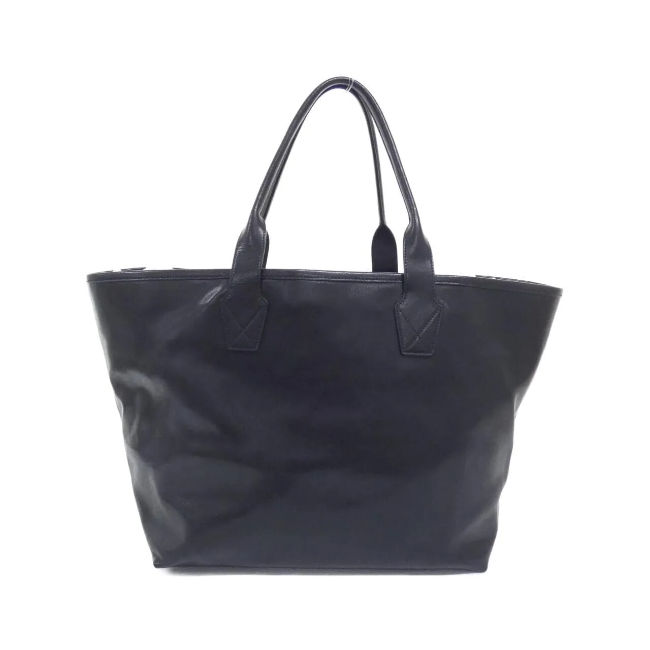 BALENCIAGA Cabas 689271 Handbag Leather 黑色 皮革 中古品A - 縮圖 2