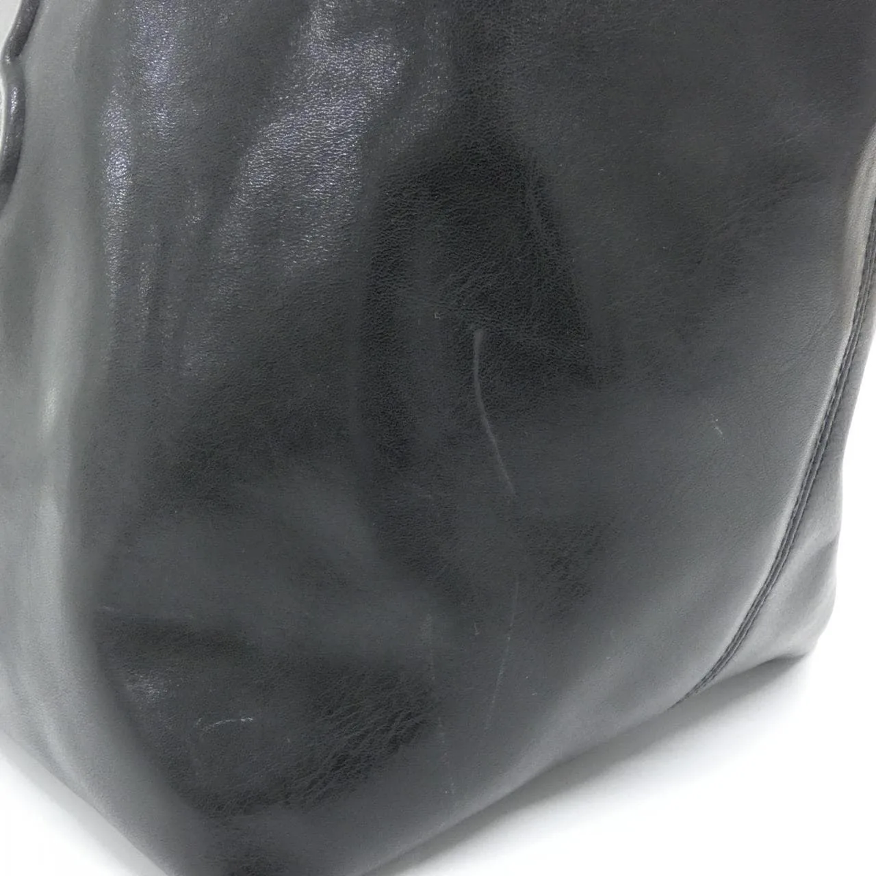 BALENCIAGA Cabas 689271 Handbag Leather 黑色 皮革 中古品A - 縮圖 6