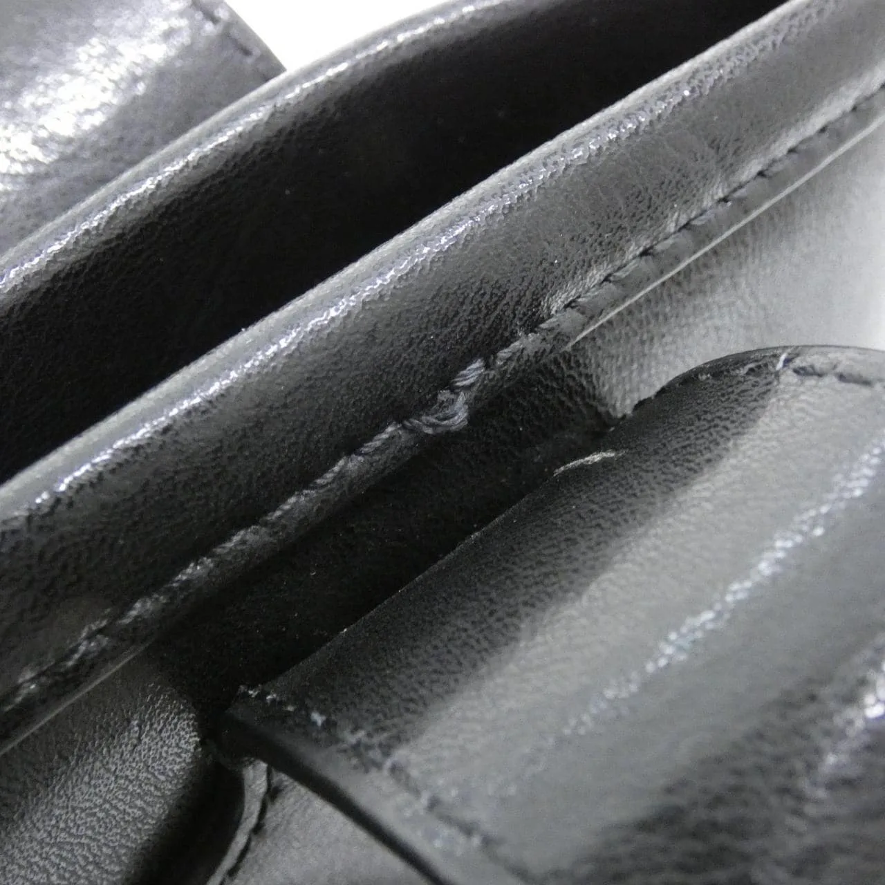 BALENCIAGA Cabas 689271 Handbag Leather 黑色 皮革 中古品A - 縮圖 7