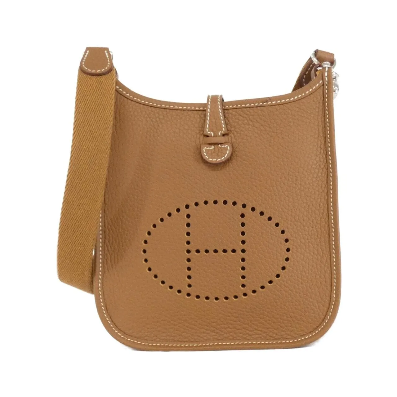 HERMES Evelyne 069426CK Shoulder Clemence Gold