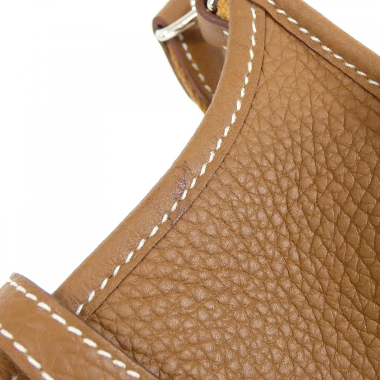 HERMES Evelyne 069426CK Shoulder Clemence Gold Clemence Leather Rank A - Thumbnail 4