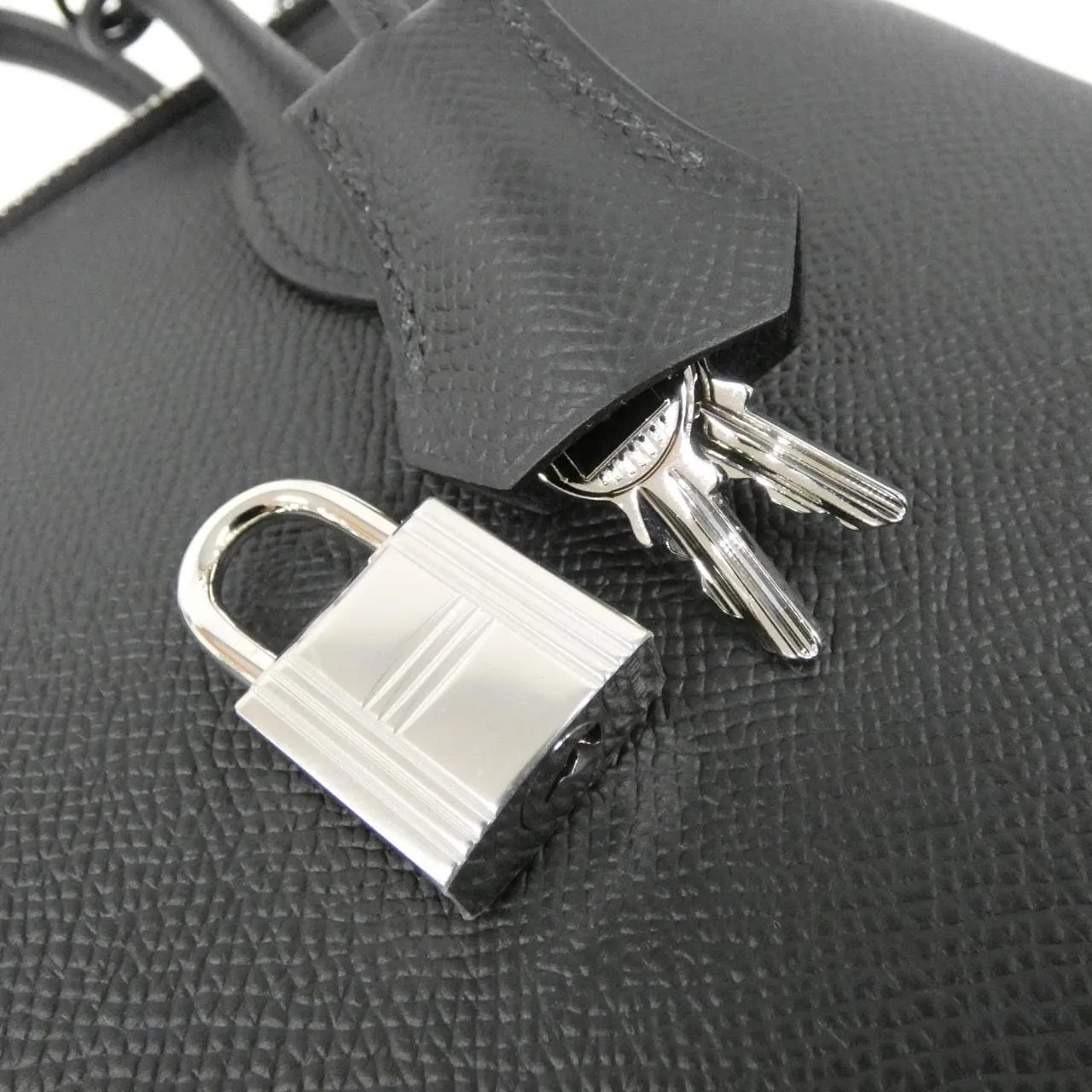 HERMES Bolide 082798CK Handbag Epsom Black Epsom Leather Unused - Thumbnail 3