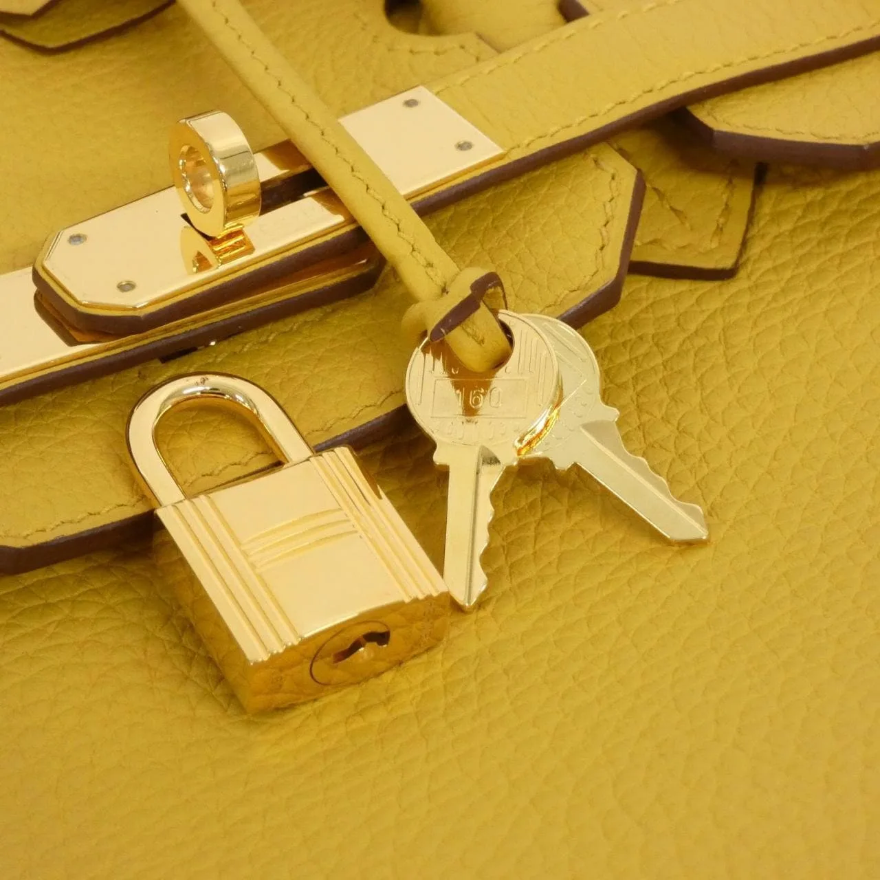 HERMES Birkin 030335CK Handbag Clemence Black Clemence Leather Rank A - Thumbnail 8