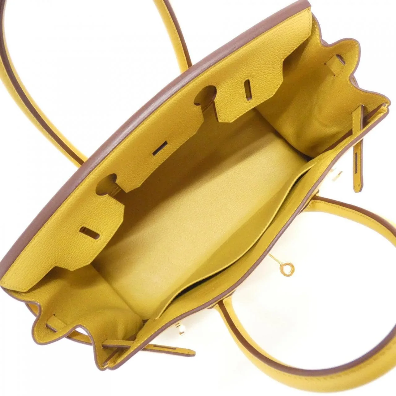 HERMES Birkin 030335CK Handbag Clemence Black Clemence Leather Rank A - Thumbnail 10