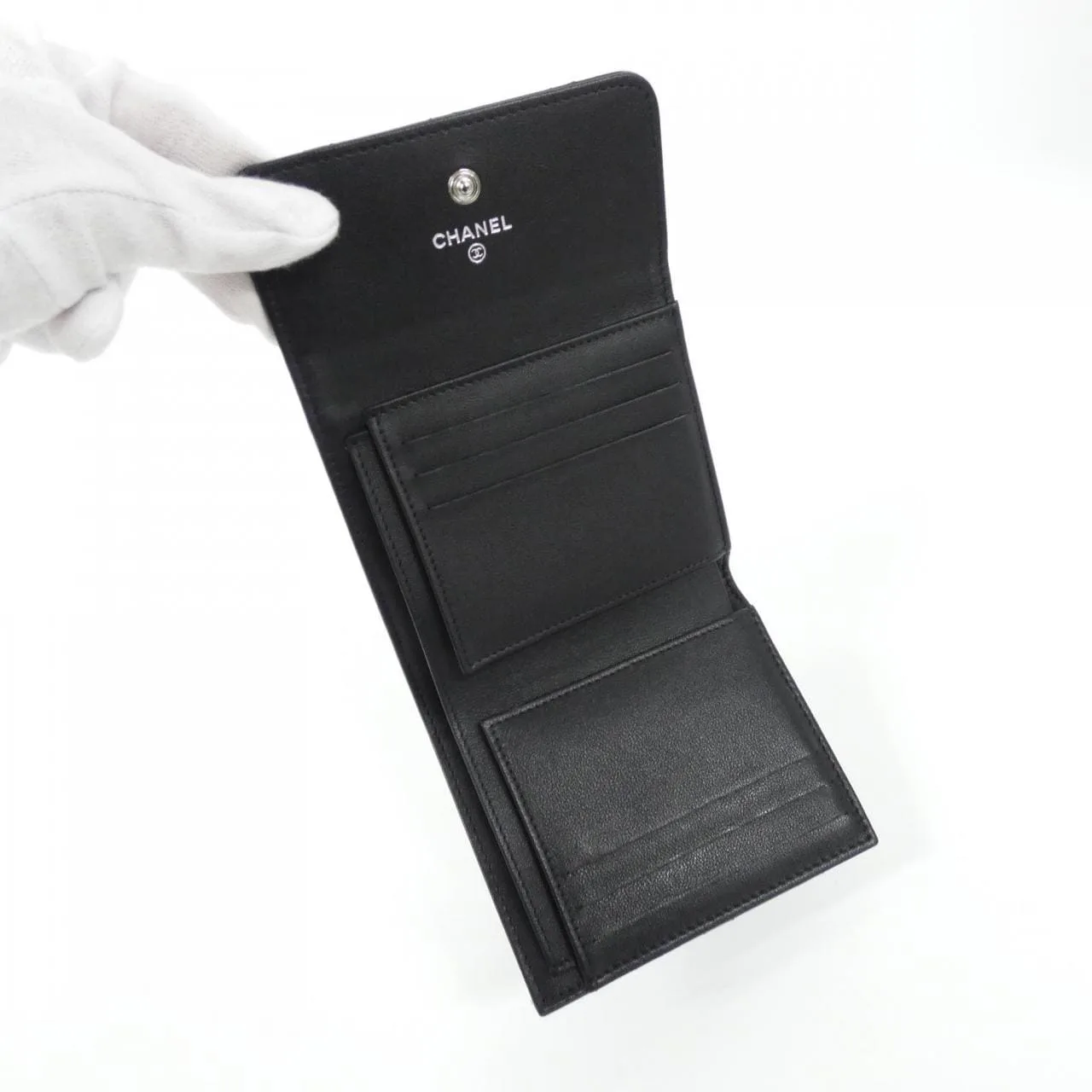 CHANEL Chanel 19 AP3986 Wallet Lambskin Black Lambskin Rank A - Thumbnail 4