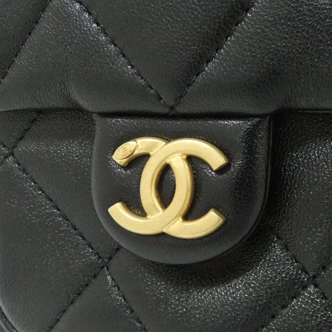 CHANEL AS5302 Shoulder Lambskin 黑色 羊皮 中古品A - 縮圖 3