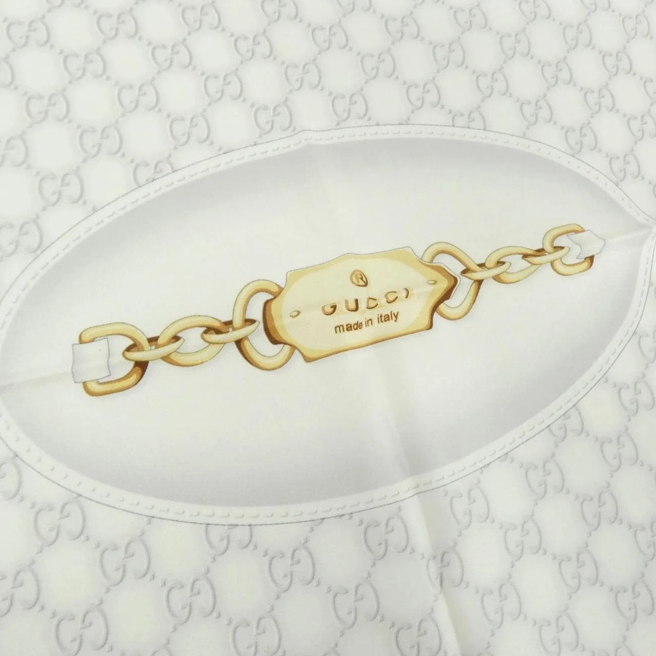 GUCCI Scarf 白色 中古品A - 縮圖 2