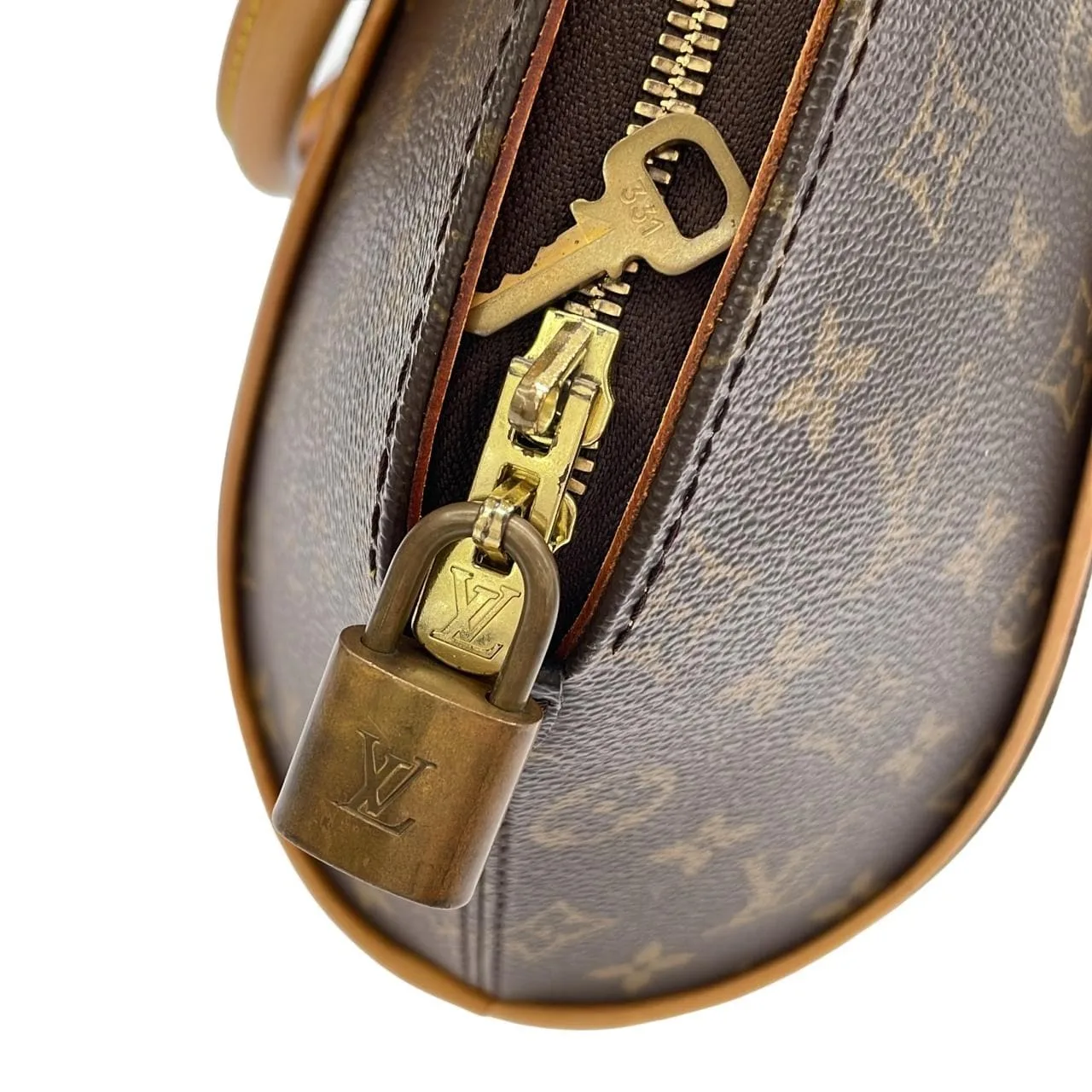 LOUIS VUITTON Ellipse M51127 Handbag Monogram 黑色 Monogram 中古品B - 縮圖 4