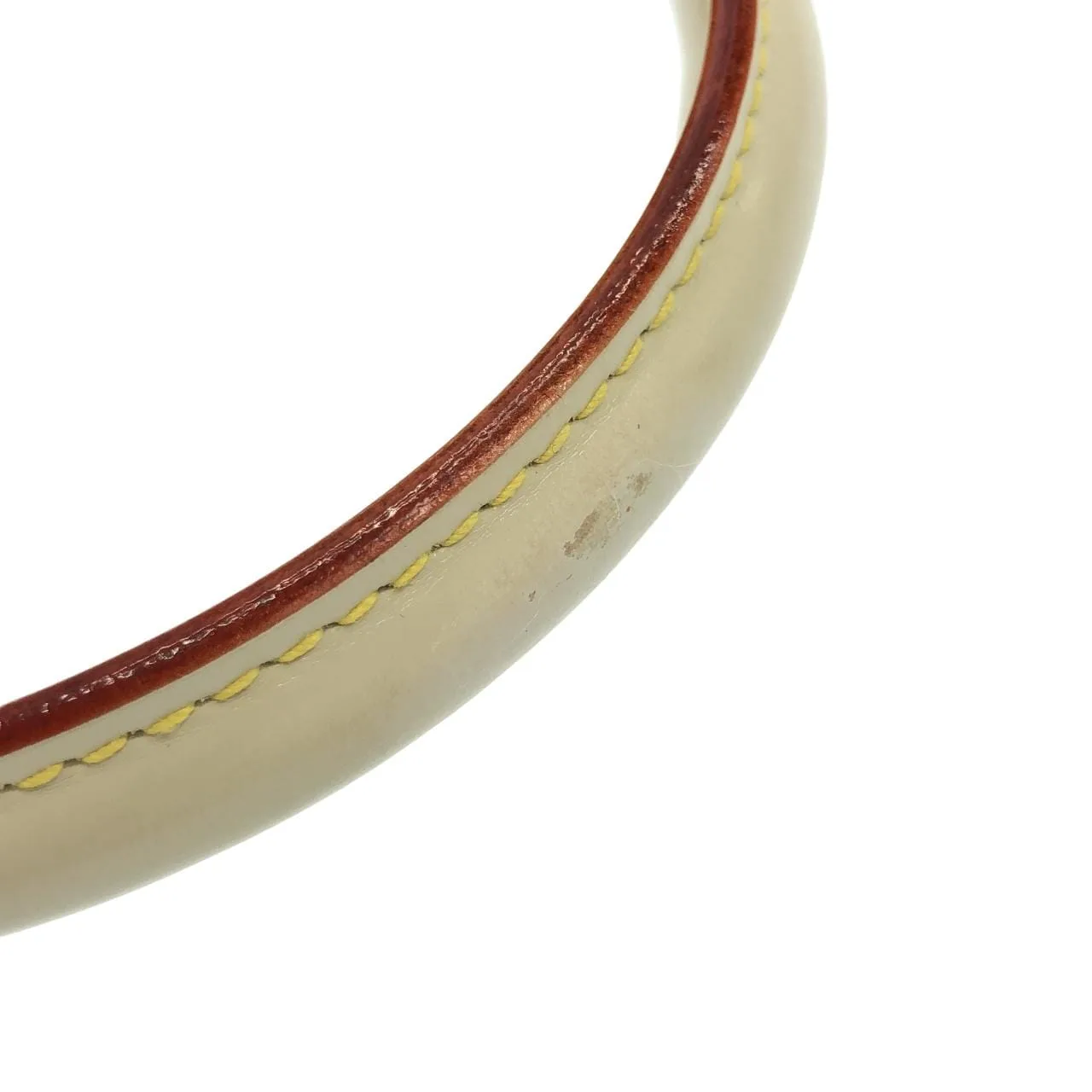 LOUIS VUITTON Lockit M91887 Handbag Leather 白色 皮革 中古品A - 縮圖 7