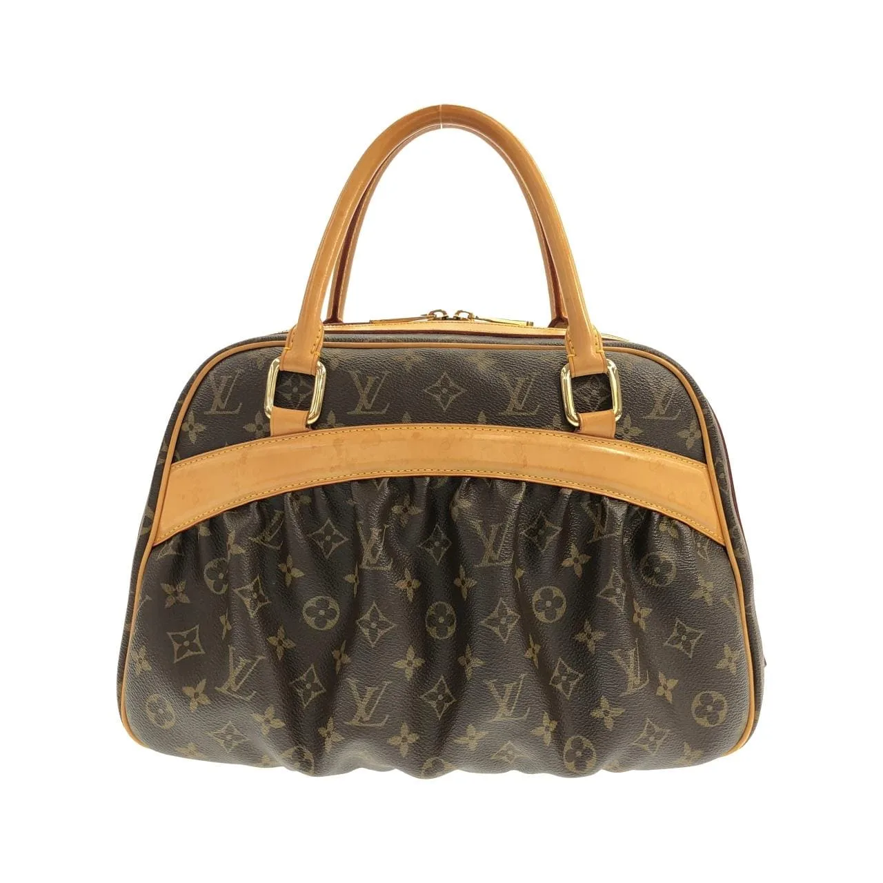 LOUIS VUITTON M40058 Handbag Monogram 黑色 Monogram 中古品B - 縮圖 2