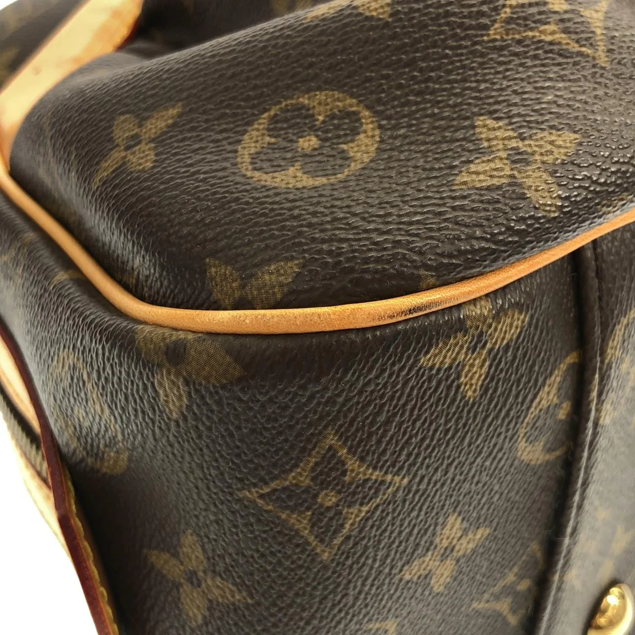 LOUIS VUITTON M40058 Handbag Monogram 黑色 Monogram 中古品B - 縮圖 3