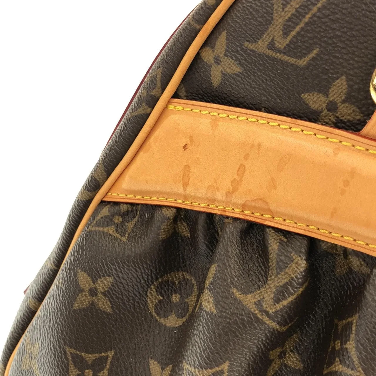 LOUIS VUITTON M40058 Handbag Monogram 黑色 Monogram 中古品B - 縮圖 5