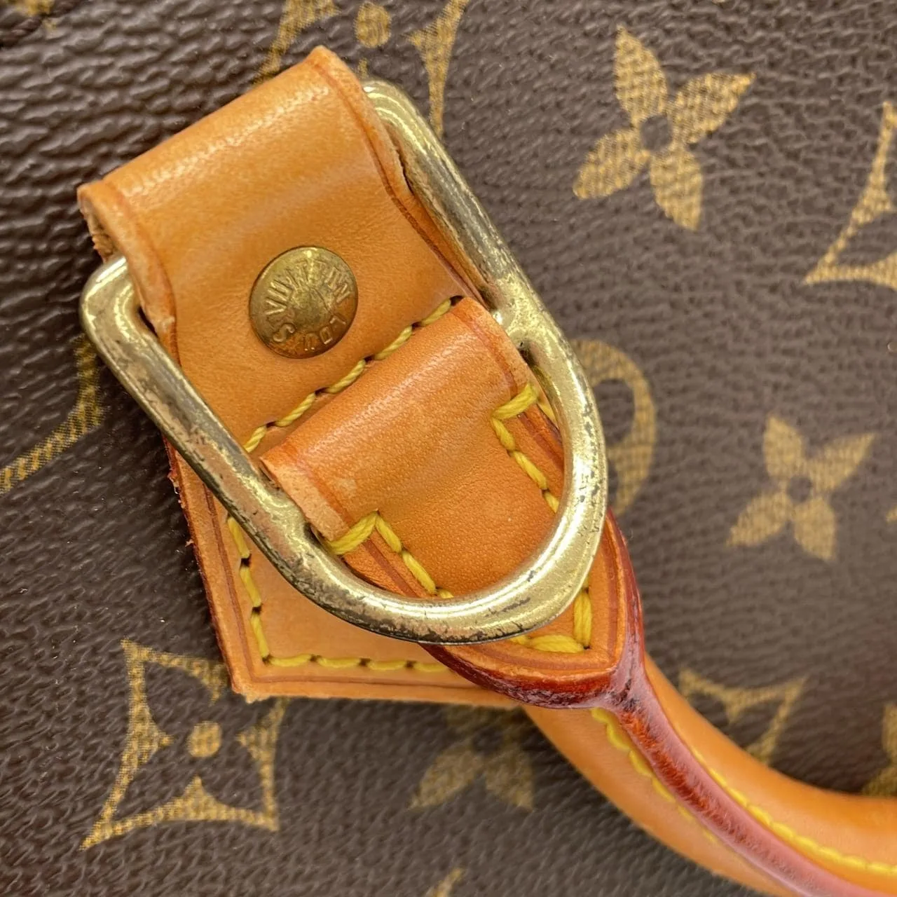 LOUIS VUITTON Alma M51130 Handbag Monogram 黑色 Monogram 中古品B - 縮圖 5