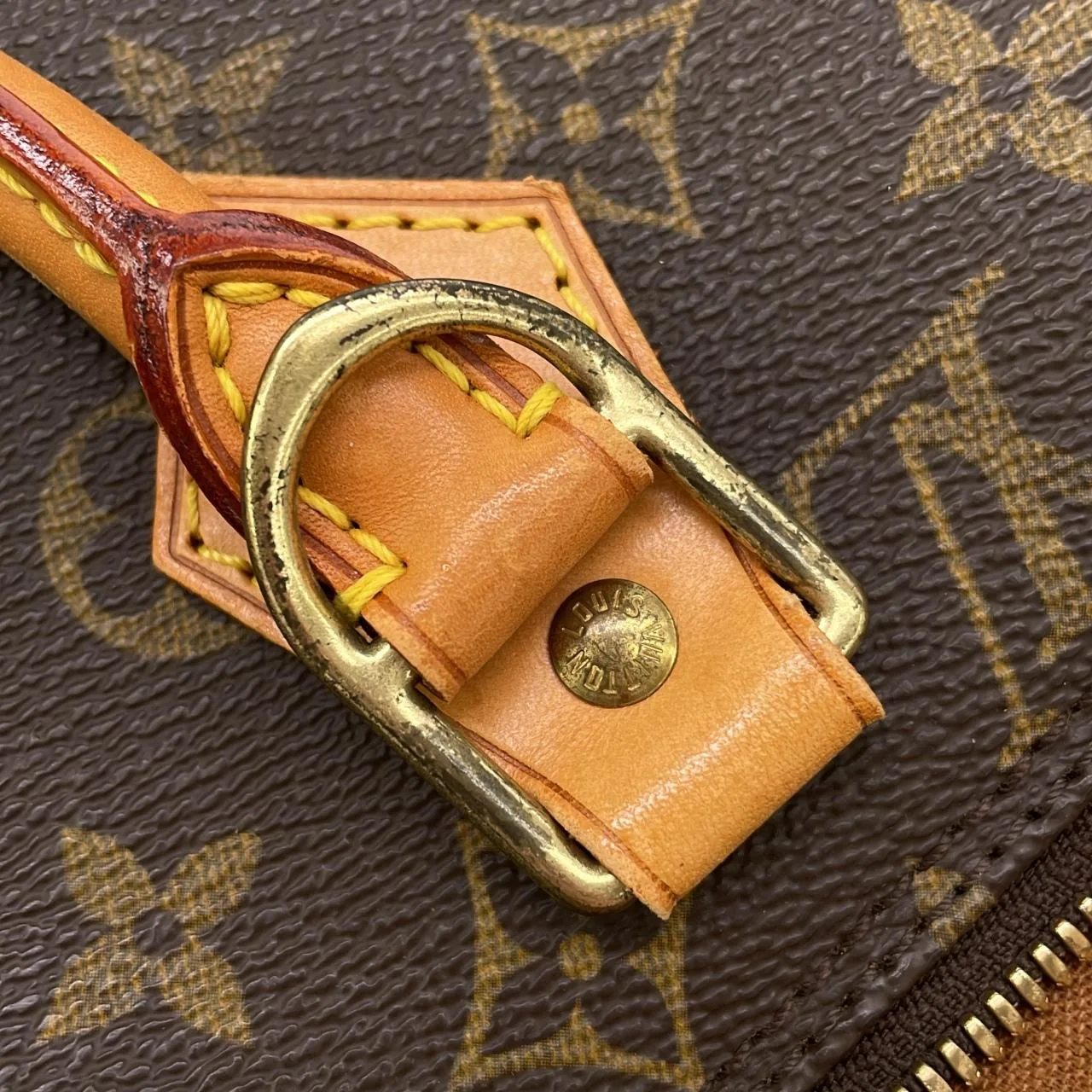 LOUIS VUITTON Alma M51130 Handbag Monogram 黑色 Monogram 中古品B - 縮圖 6