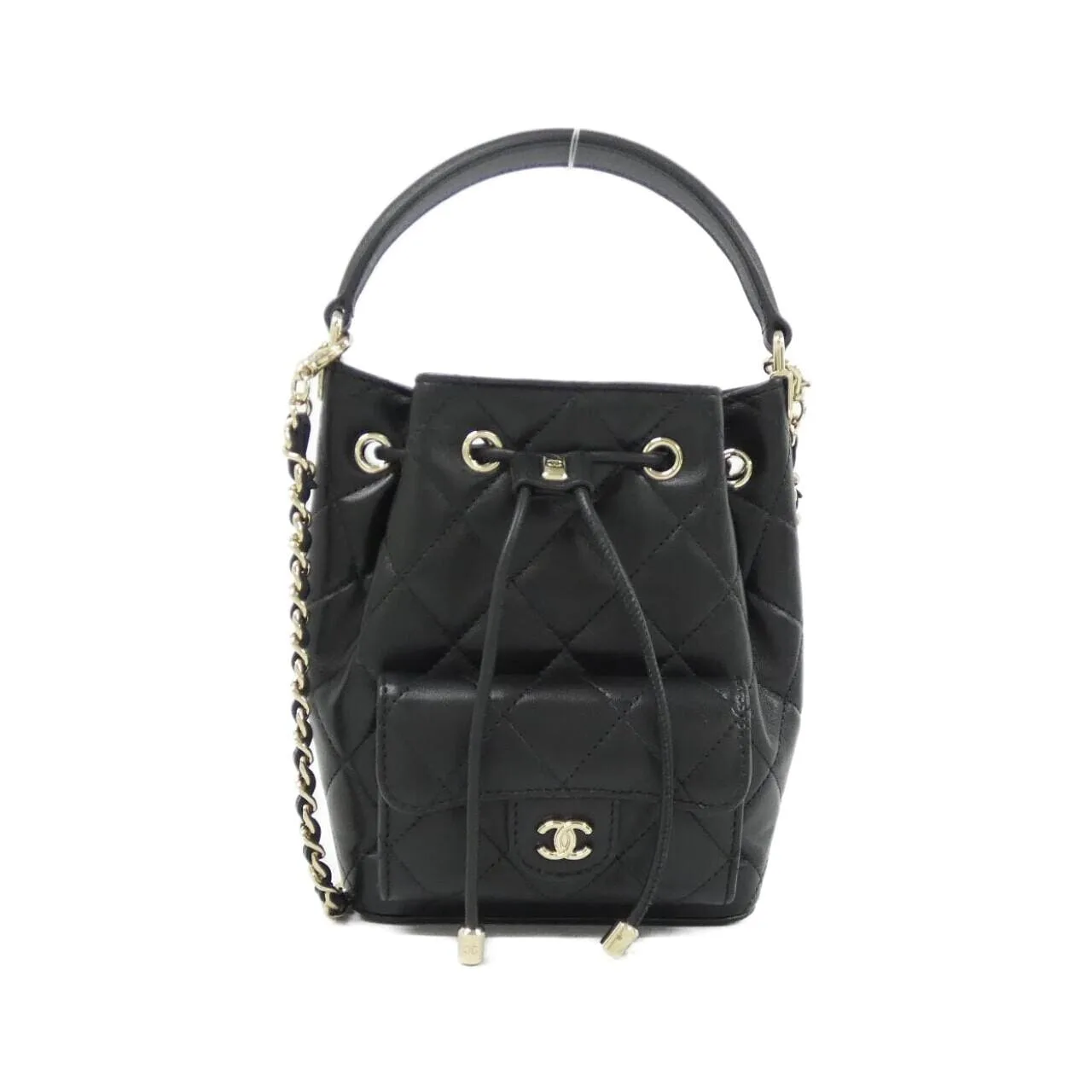 CHANEL AP4856 Handbag Lambskin Black