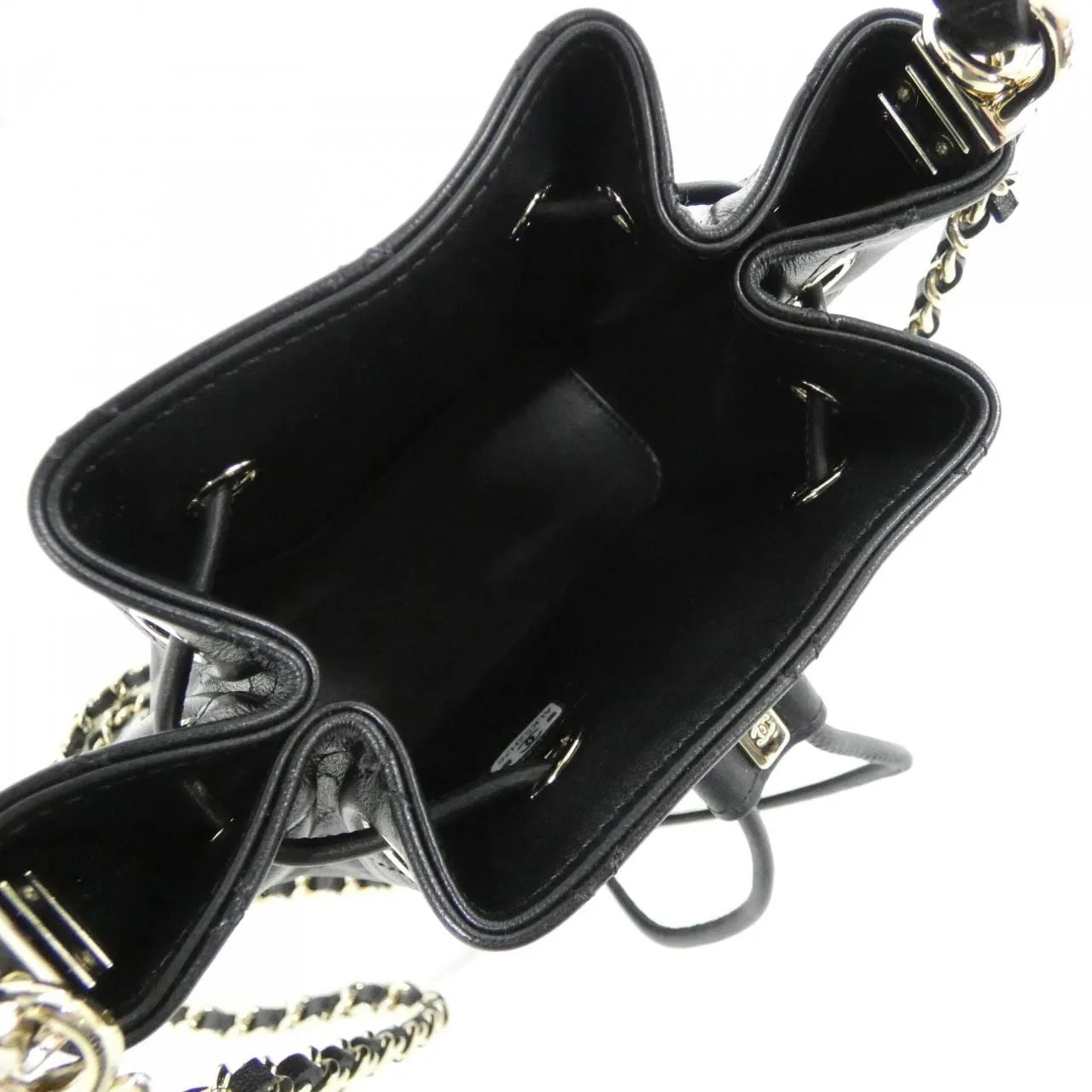 CHANEL AP4856 Handbag Lambskin 黑色 羊皮 中古品A - 縮圖 8