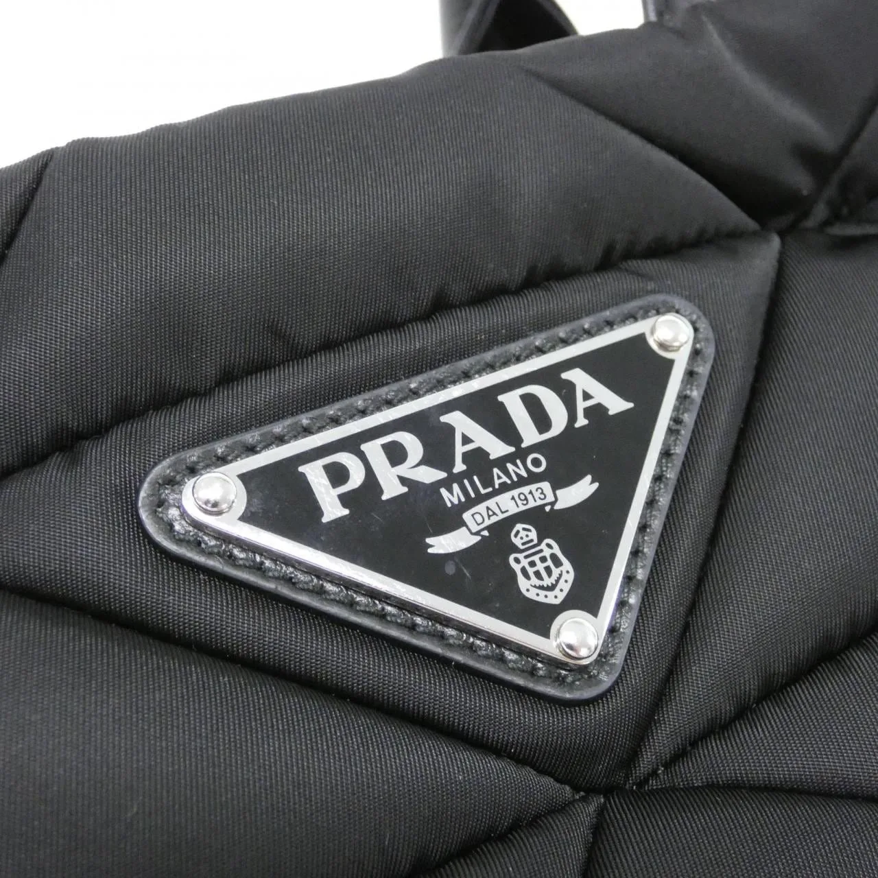 PRADA 1BG436 手提包 黑色 中古品A - 縮圖 4