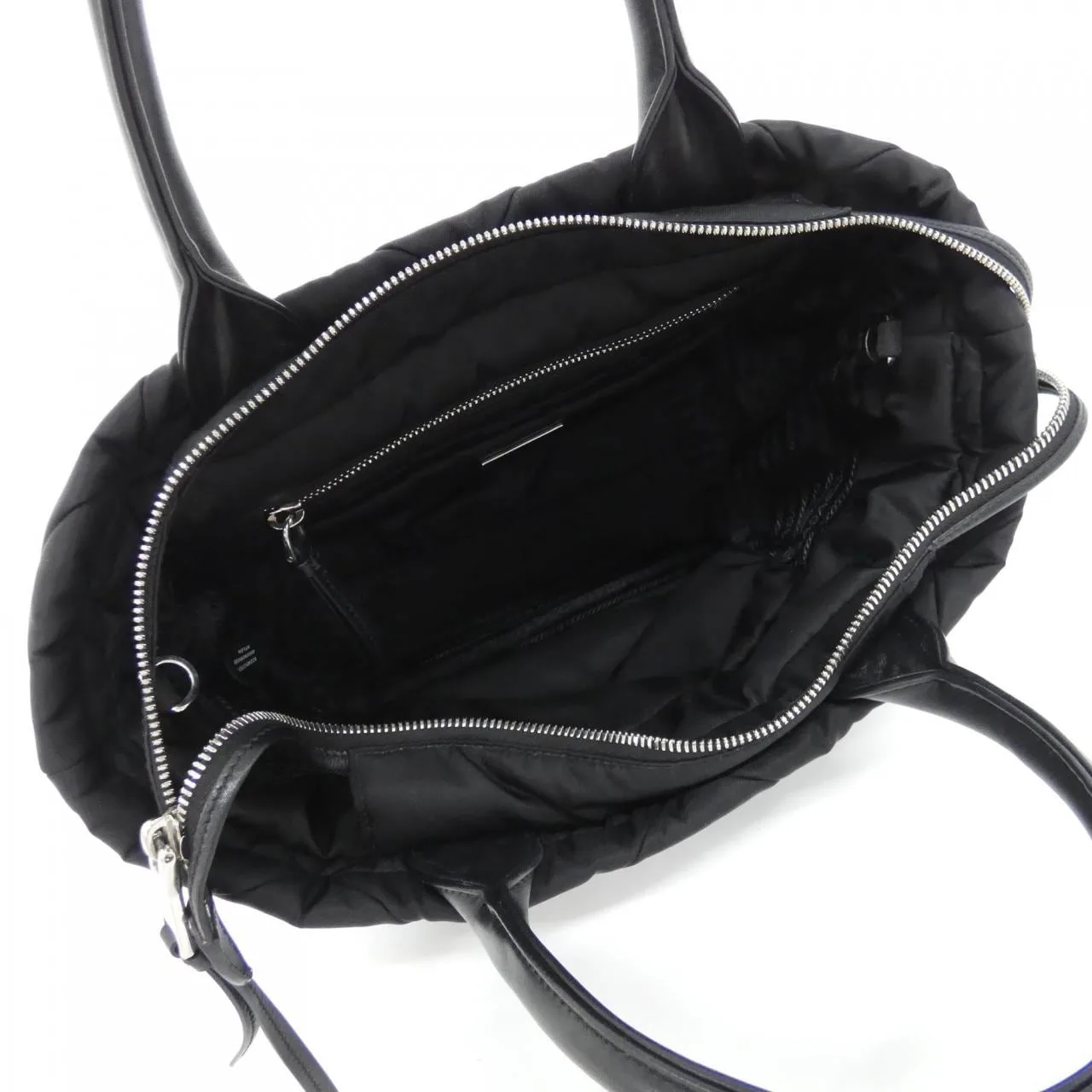 PRADA 1BG436 手提包 黑色 中古品A - 縮圖 7