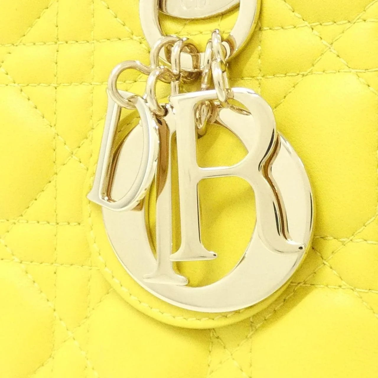 DIOR Lady Dior M0538OCAL Handbag Lambskin 黑色 羊皮 中古品A - 縮圖 4