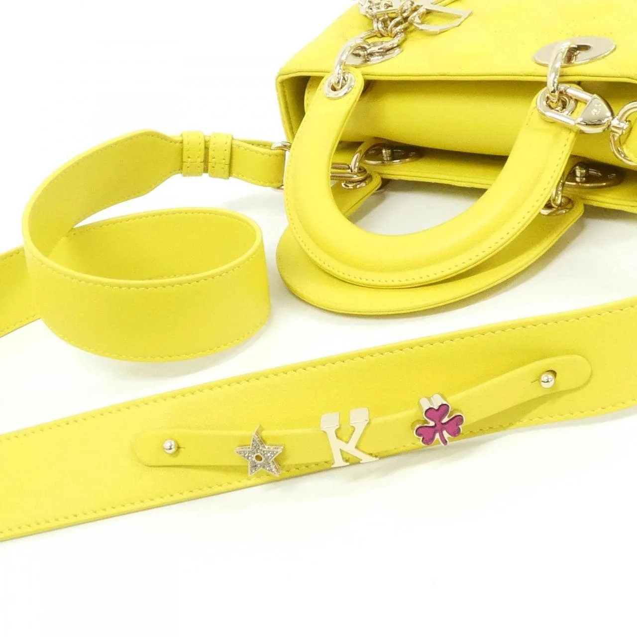 DIOR Lady Dior M0538OCAL Handbag Lambskin 黑色 羊皮 中古品A - 縮圖 7