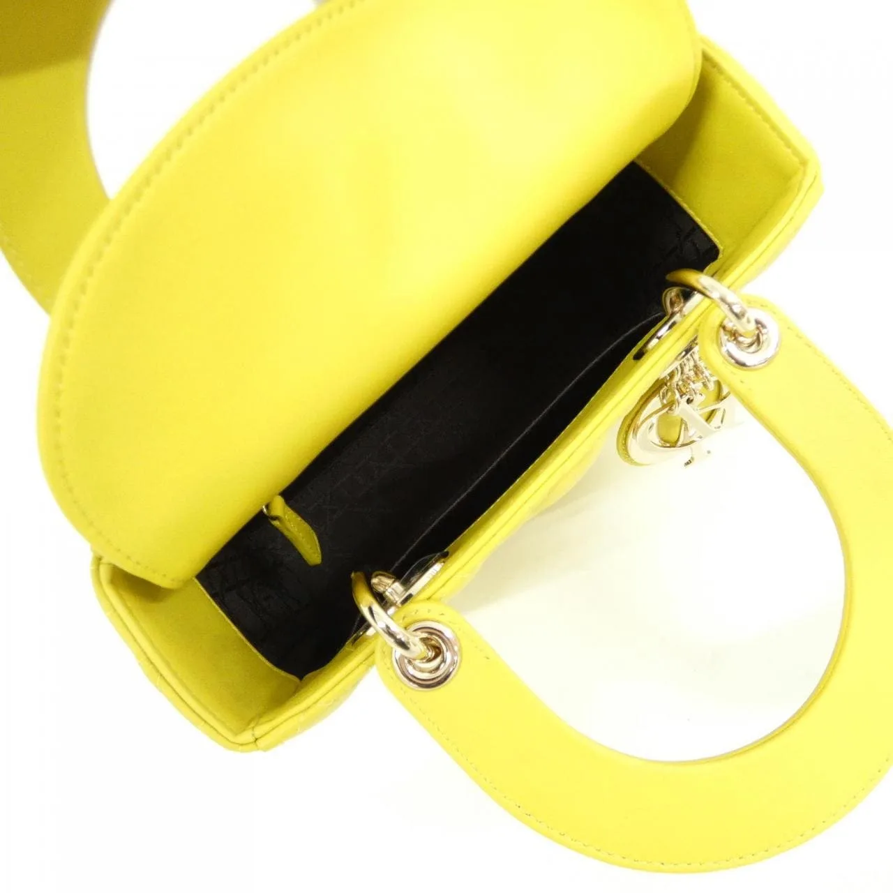 DIOR Lady Dior M0538OCAL Handbag Lambskin 黑色 羊皮 中古品A - 縮圖 8