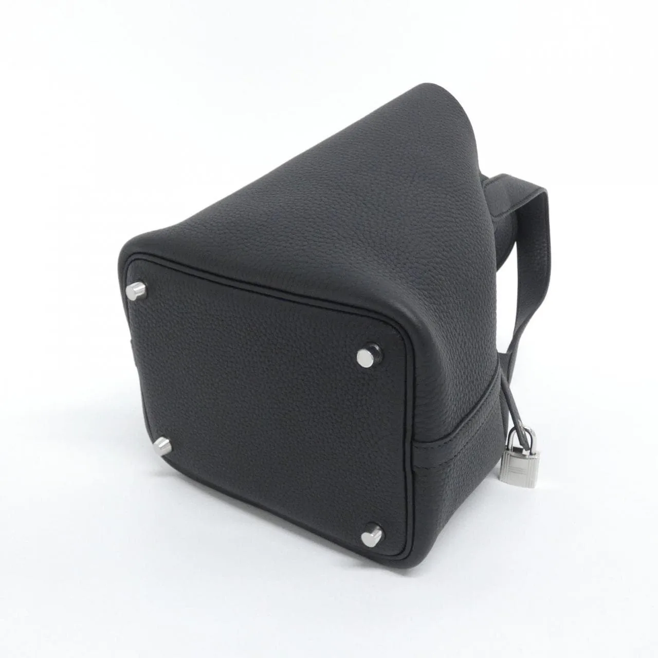 HERMES Picotin 056289CK Handbag Clemence Black Clemence Leather Unused - Thumbnail 2