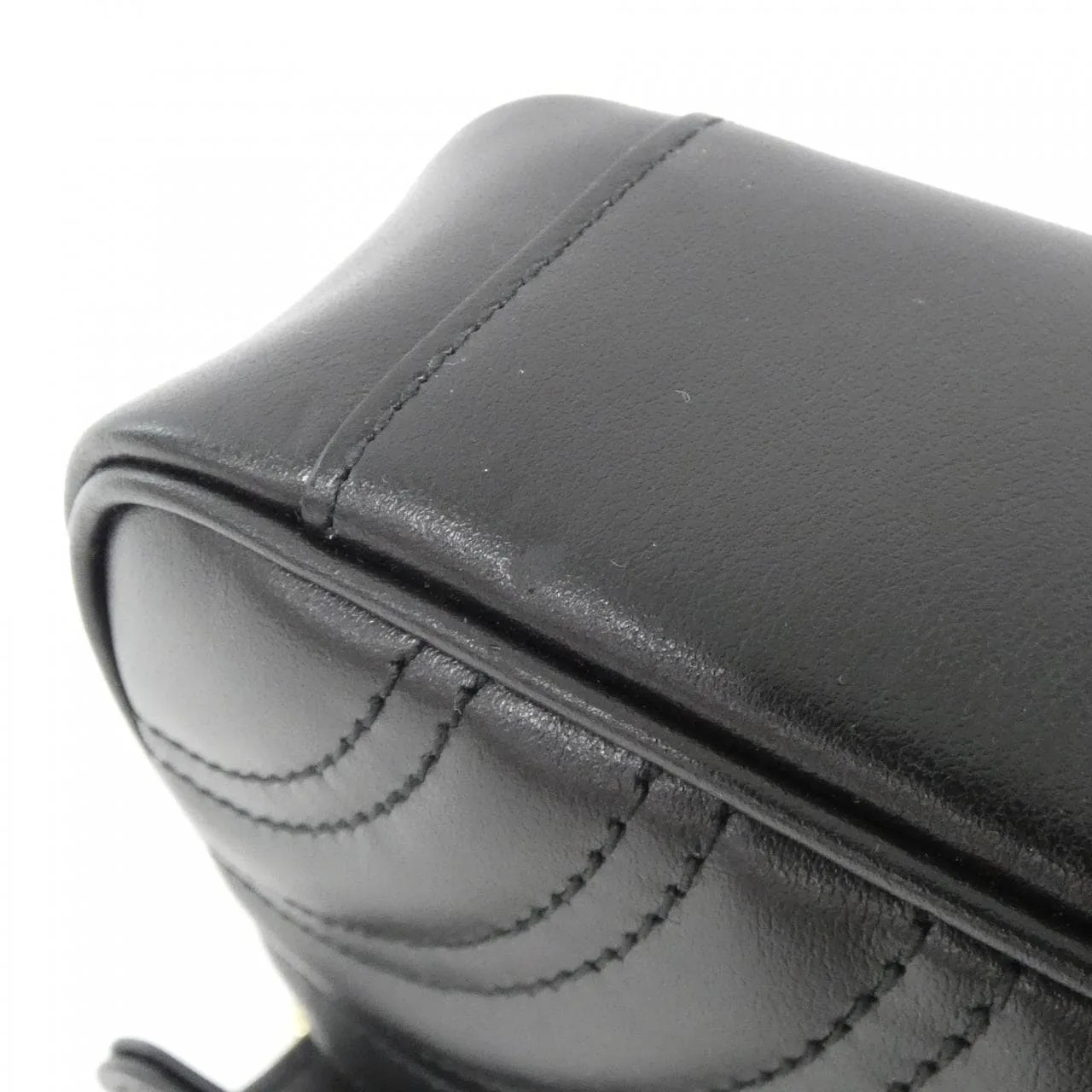 GUCCI 446744 DTDIT 肩背包 皮革 黑色 皮革 中古品A - 縮圖 4