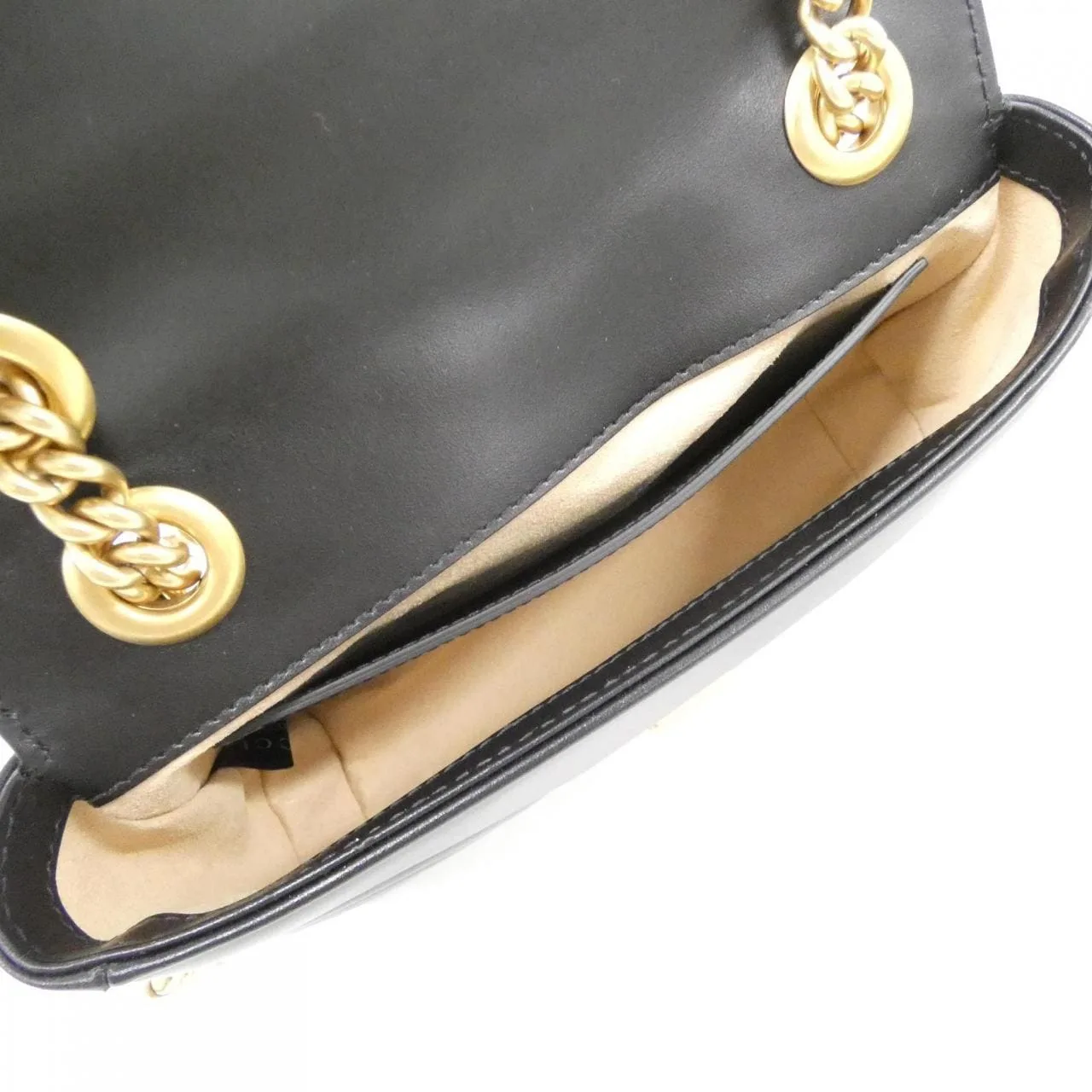 GUCCI 446744 DTDIT 肩背包 皮革 黑色 皮革 中古品A - 縮圖 6