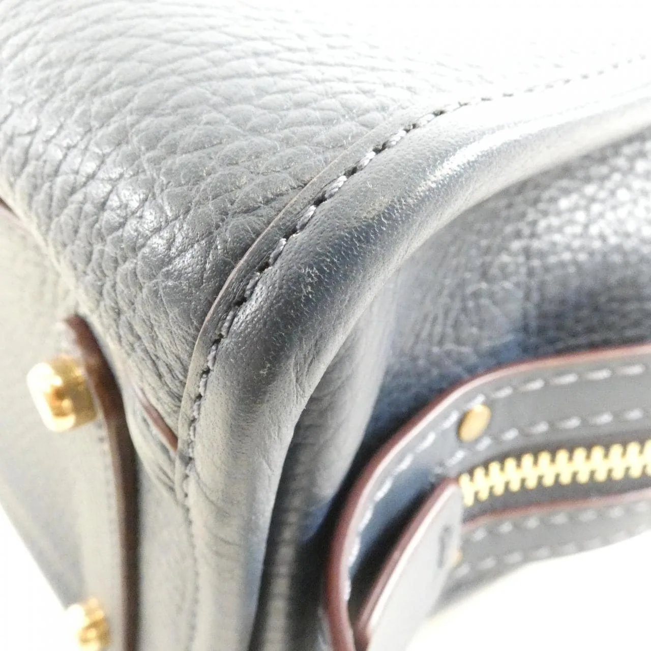 COACH 54536 Handbag Leather 藍色 皮革 中古品A - 縮圖 2