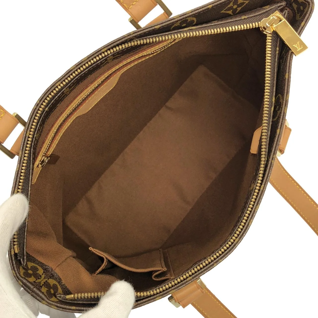 LOUIS VUITTON Caba Piano M51148 Handbag Monogram 黑色 Monogram 中古品A - 縮圖 8