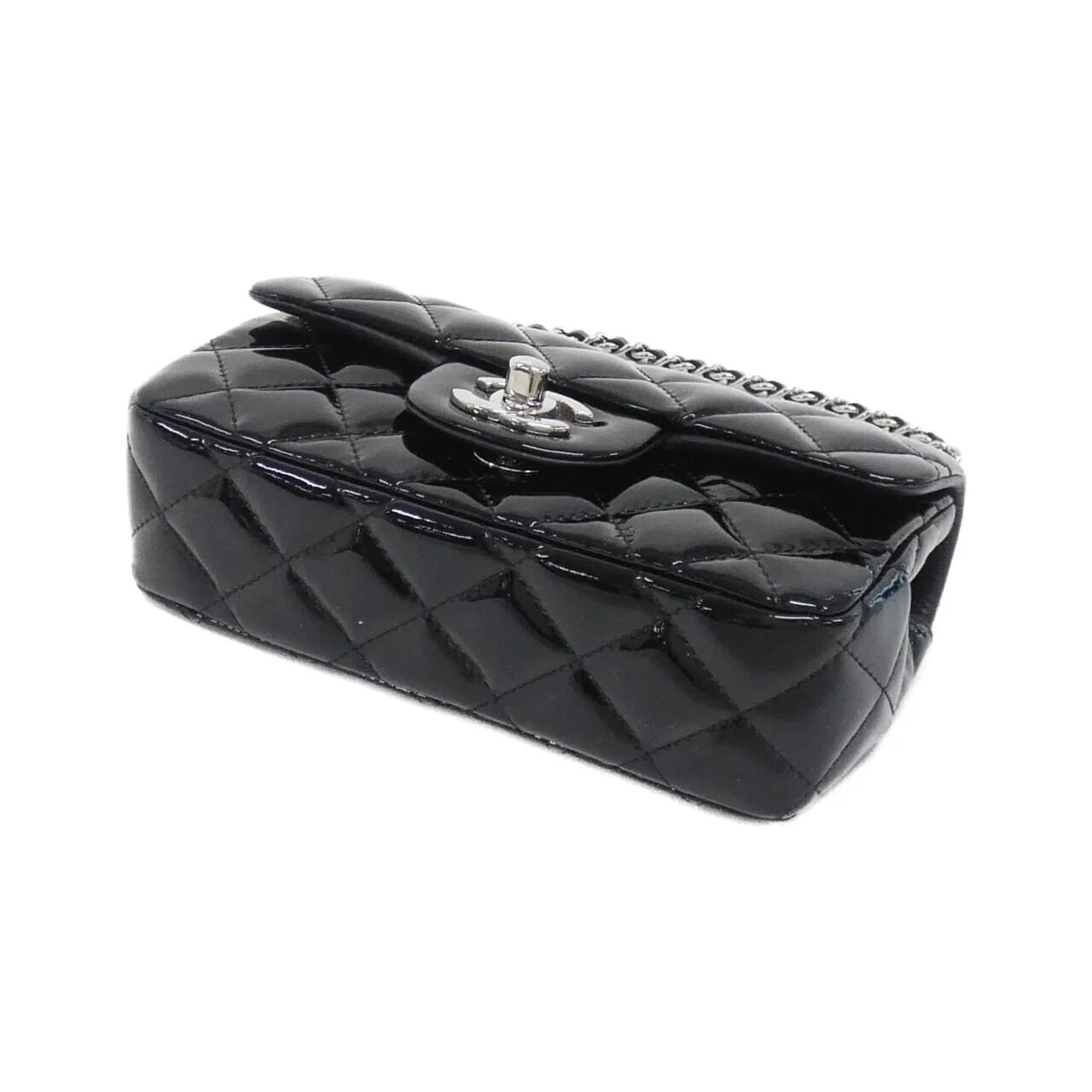 CHANEL 65050 Shoulder Patent Leather Black Patent Leather Rank A - Thumbnail 3