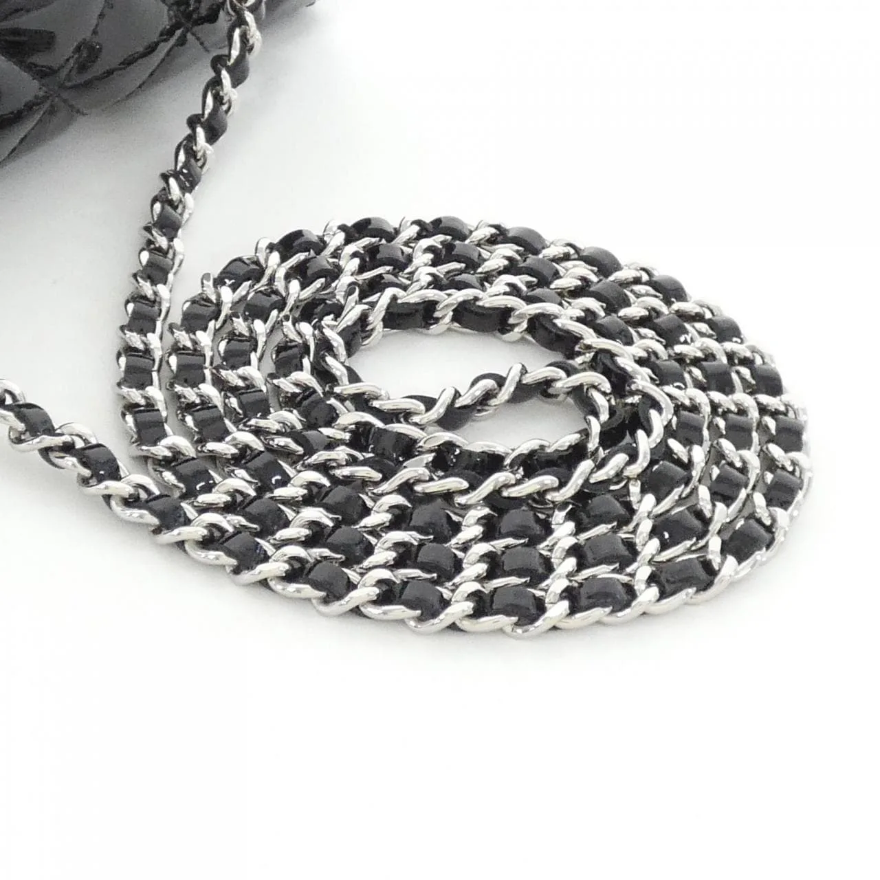 CHANEL 65050 Shoulder Patent Leather Black Patent Leather Rank A - Thumbnail 5