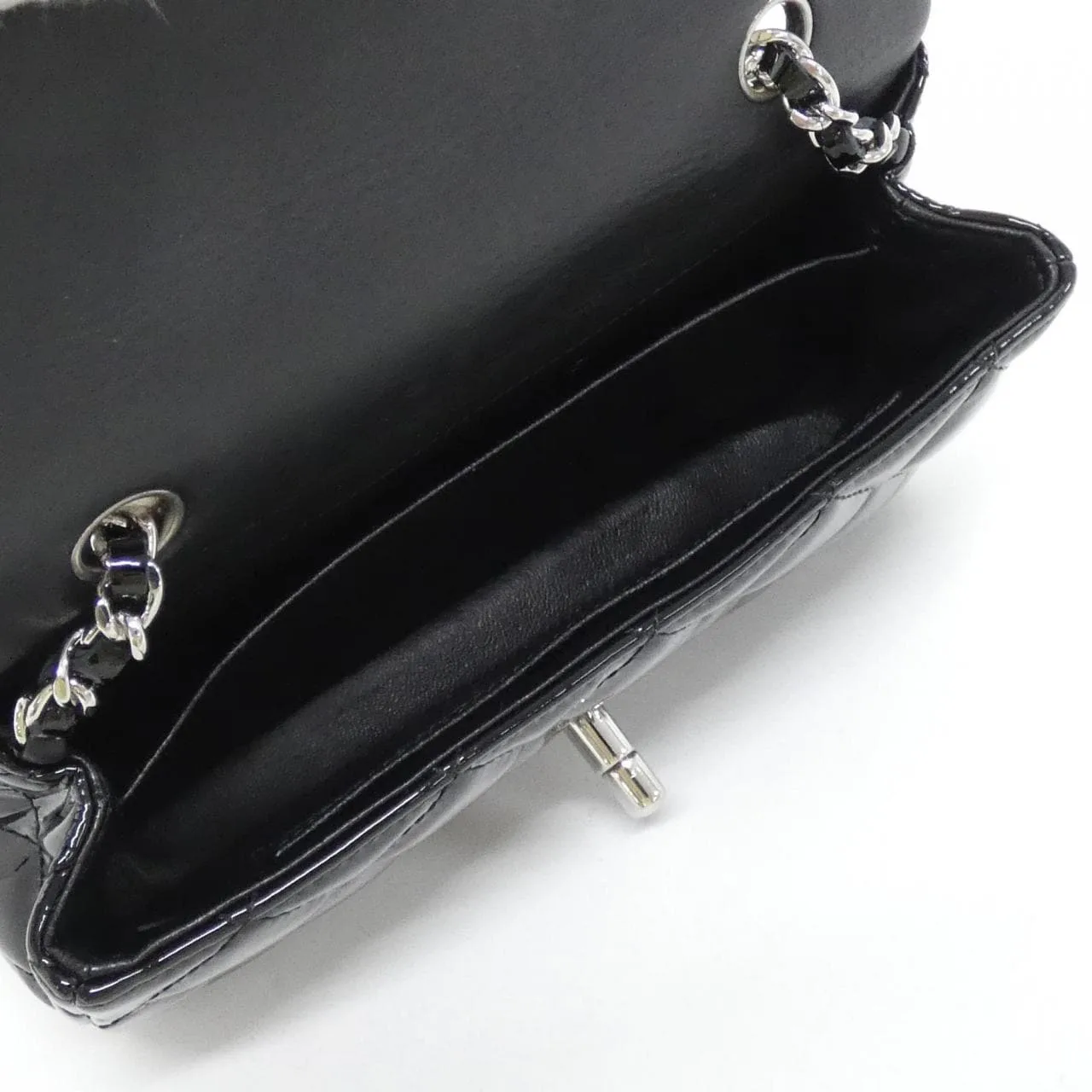 CHANEL 65050 Shoulder Patent Leather Black Patent Leather Rank A - Thumbnail 6