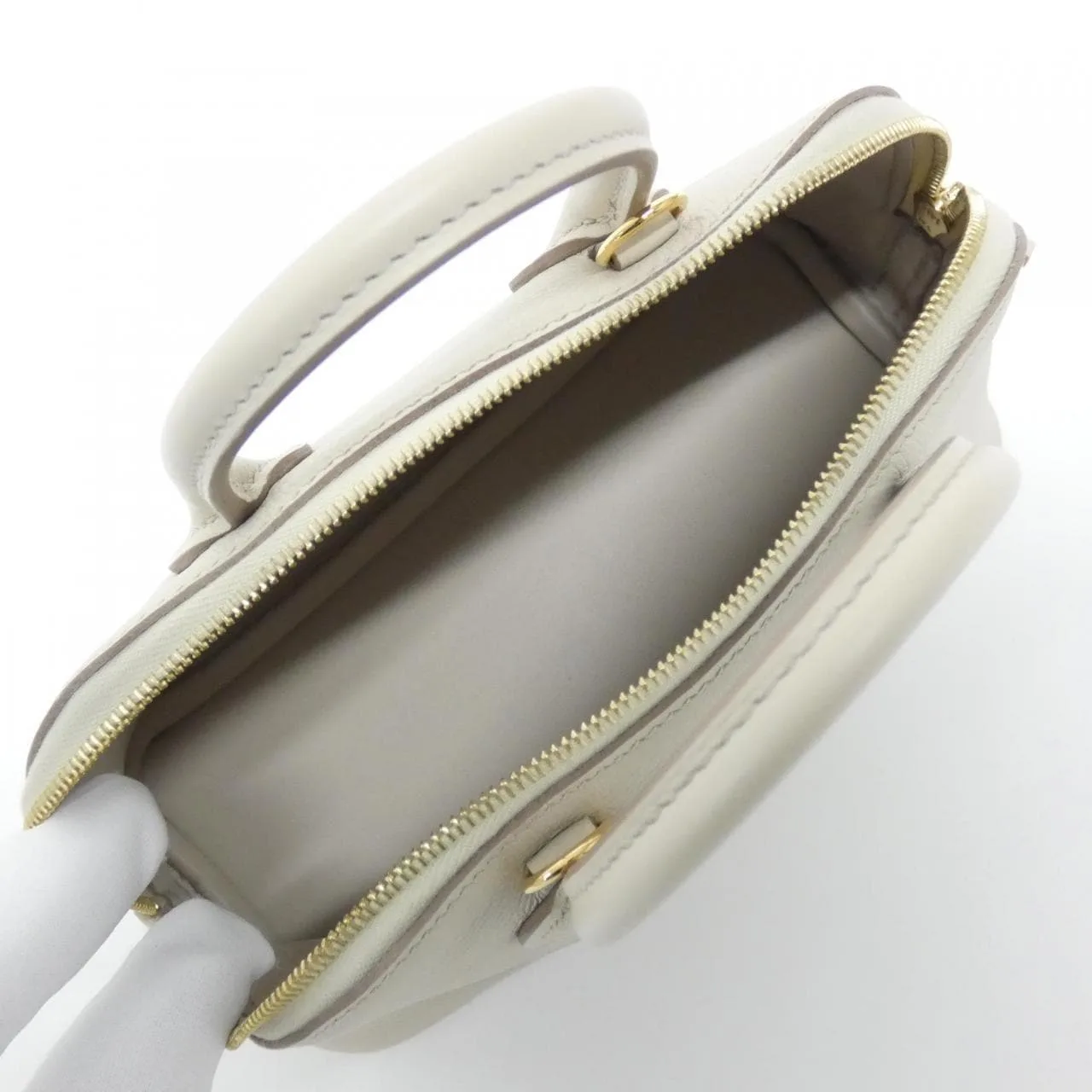 HERMES Bolide 075180CC Handbag Black Rank A - Thumbnail 4