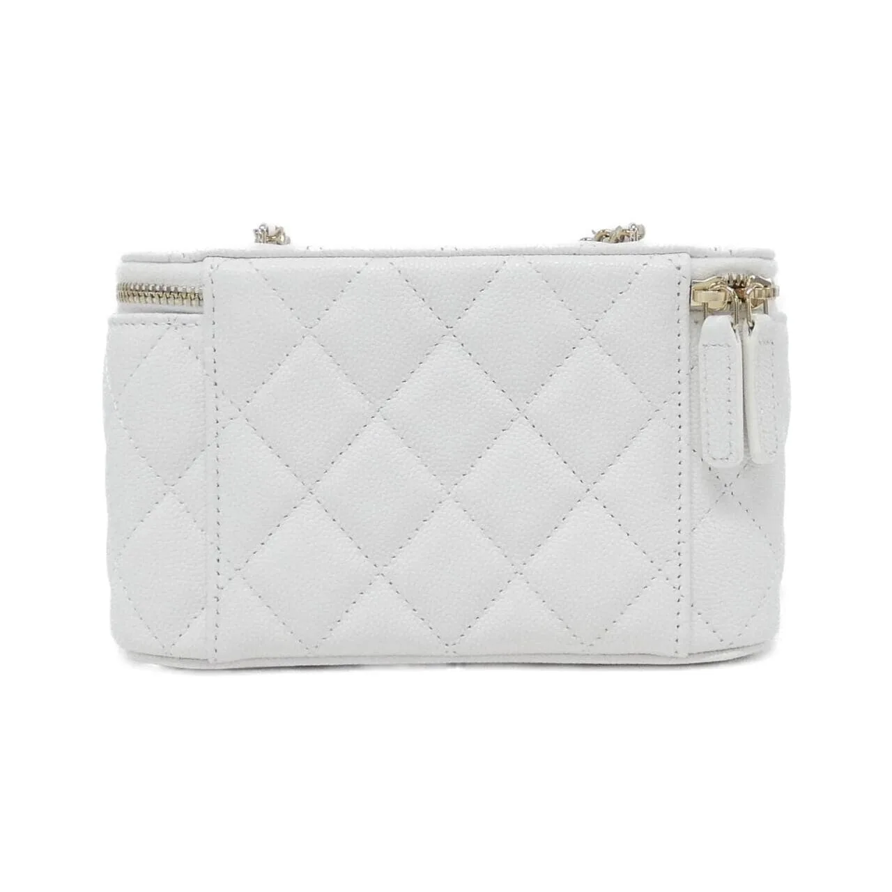 CHANEL Timeless Classic AP1341 Shoulder Grained Calfskin White Grained Calfskin Rank A - Thumbnail 2