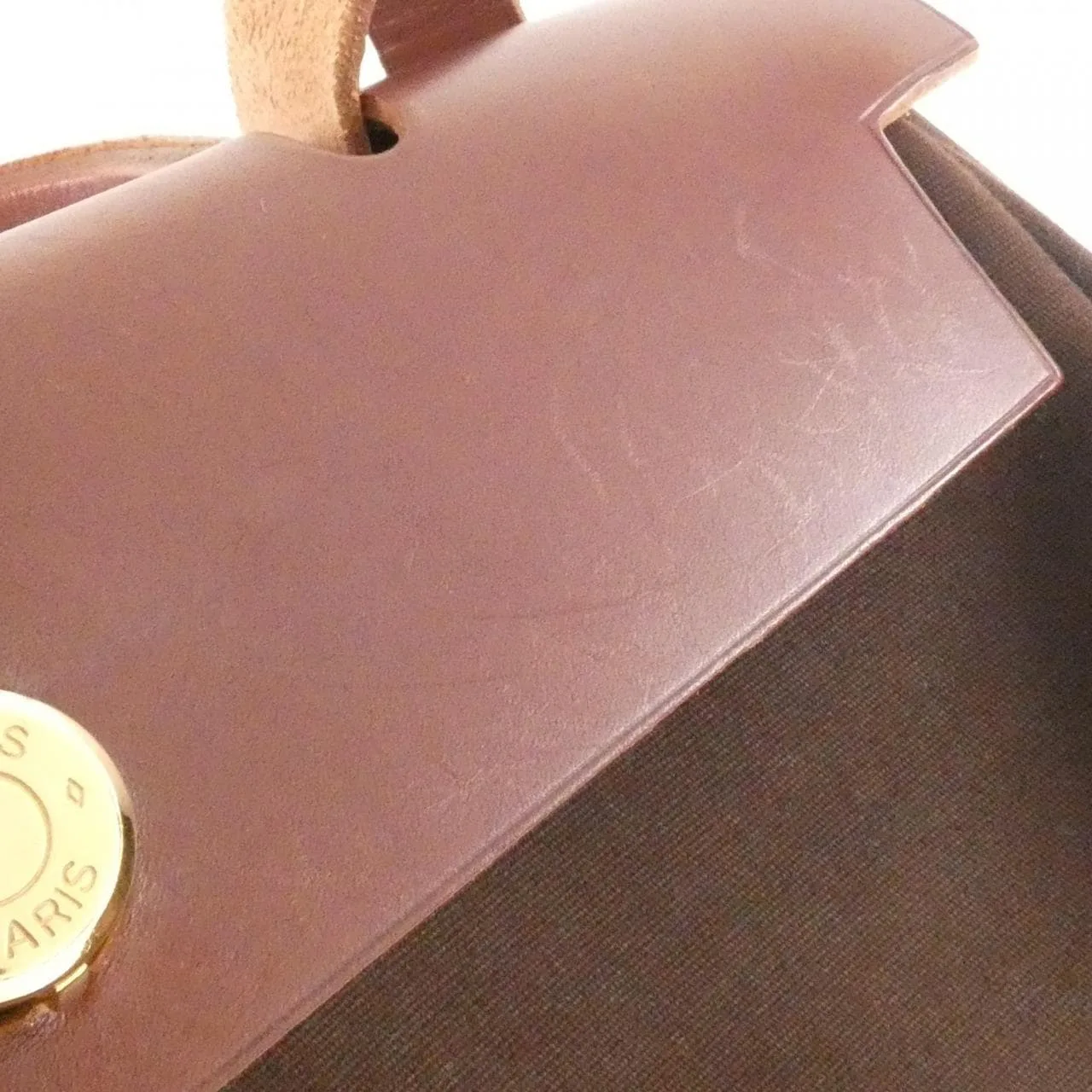 HERMES Herbag 044764CP Handbag Black Rank B - Thumbnail 4
