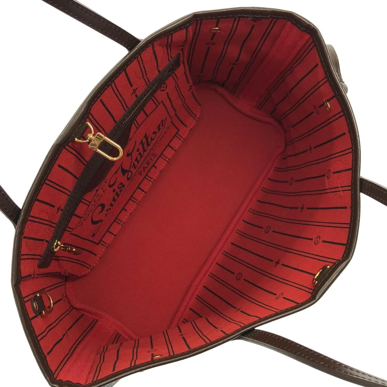 LOUIS VUITTON Neverfull N51109 Tote Damier 黑色 Damier 中古品A - 縮圖 5