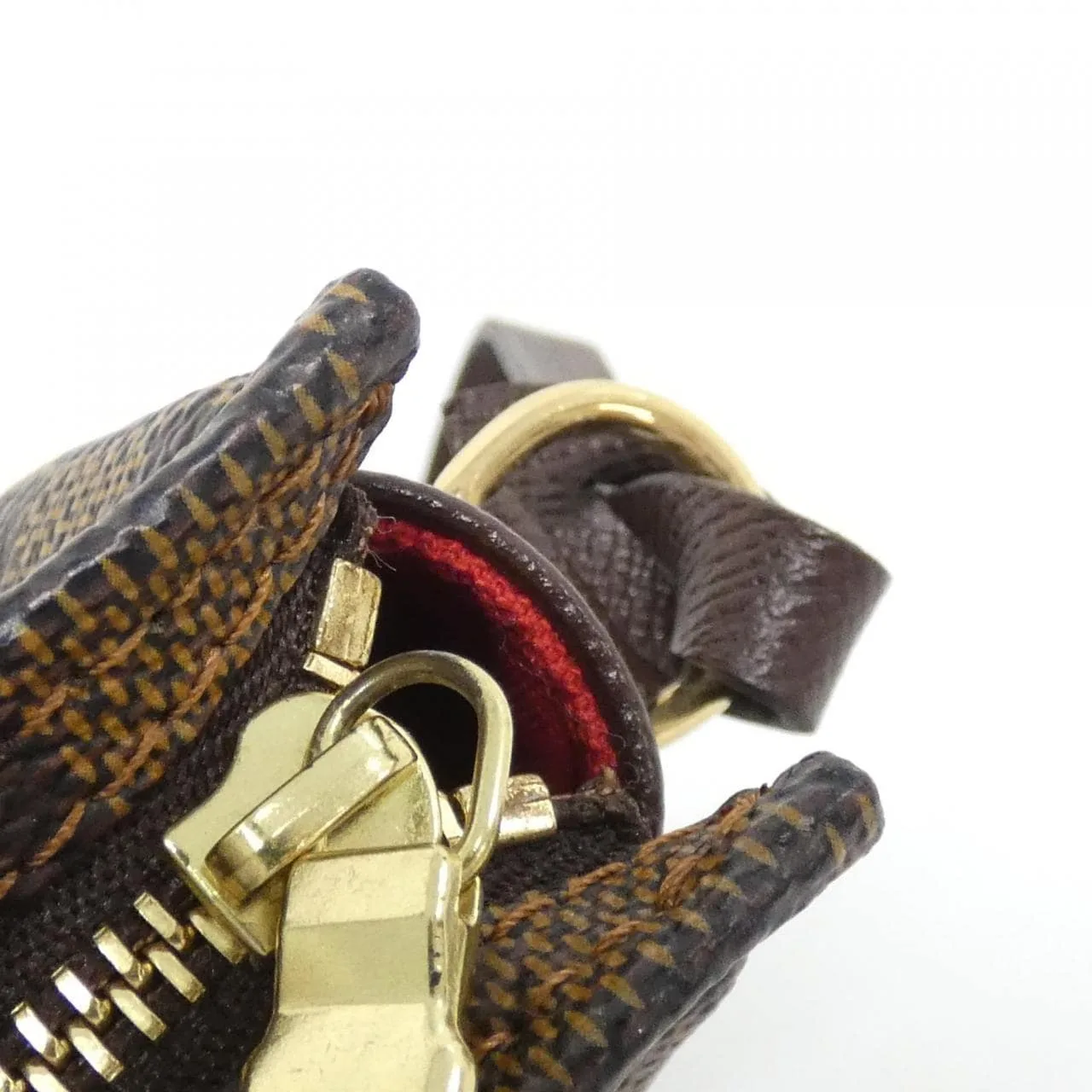 LOUIS VUITTON N51982 Pouch Damier 黑色 Damier 中古品A - 縮圖 3