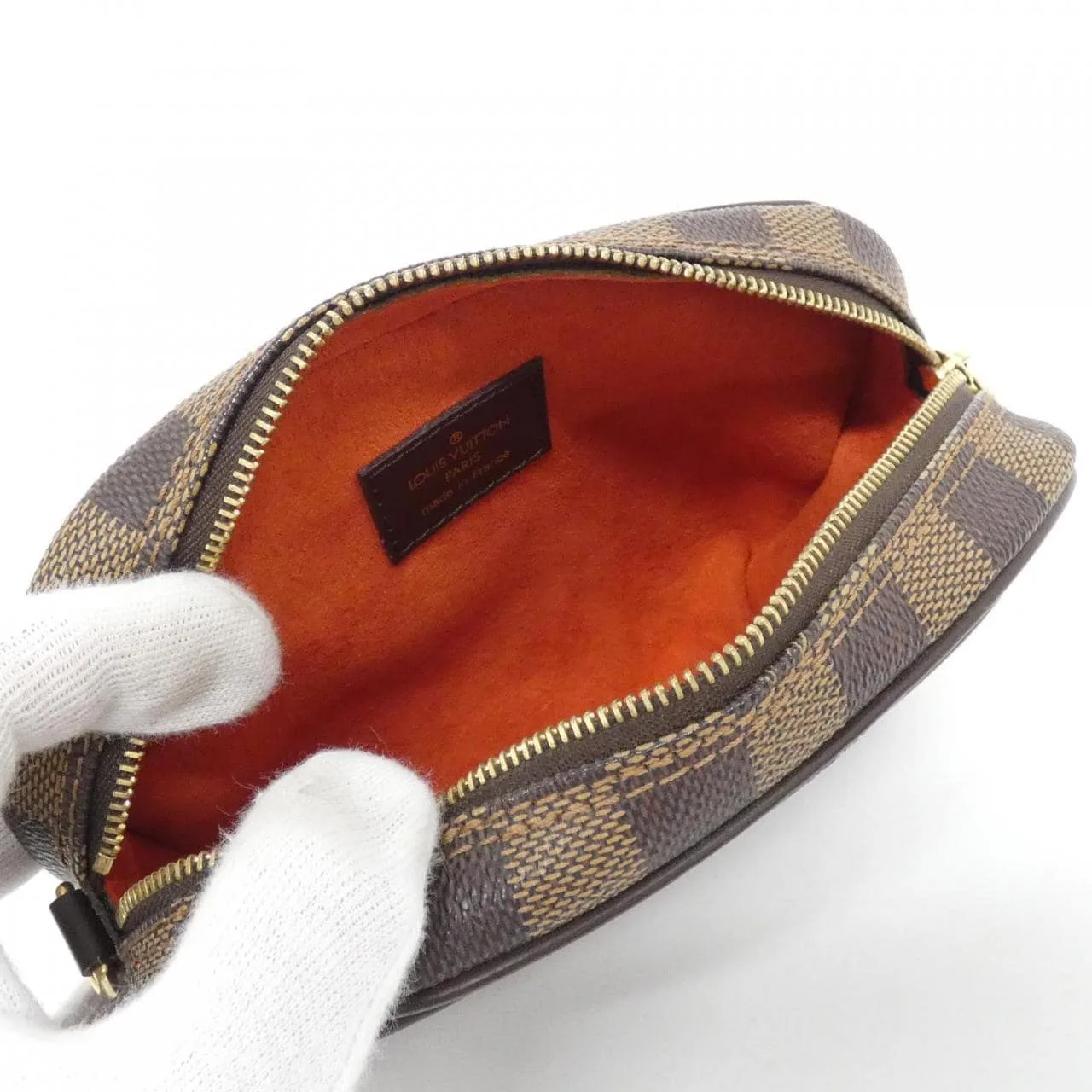 LOUIS VUITTON Pochette N51296 Shoulder Damier 黑色 Damier 中古品A - 縮圖 6