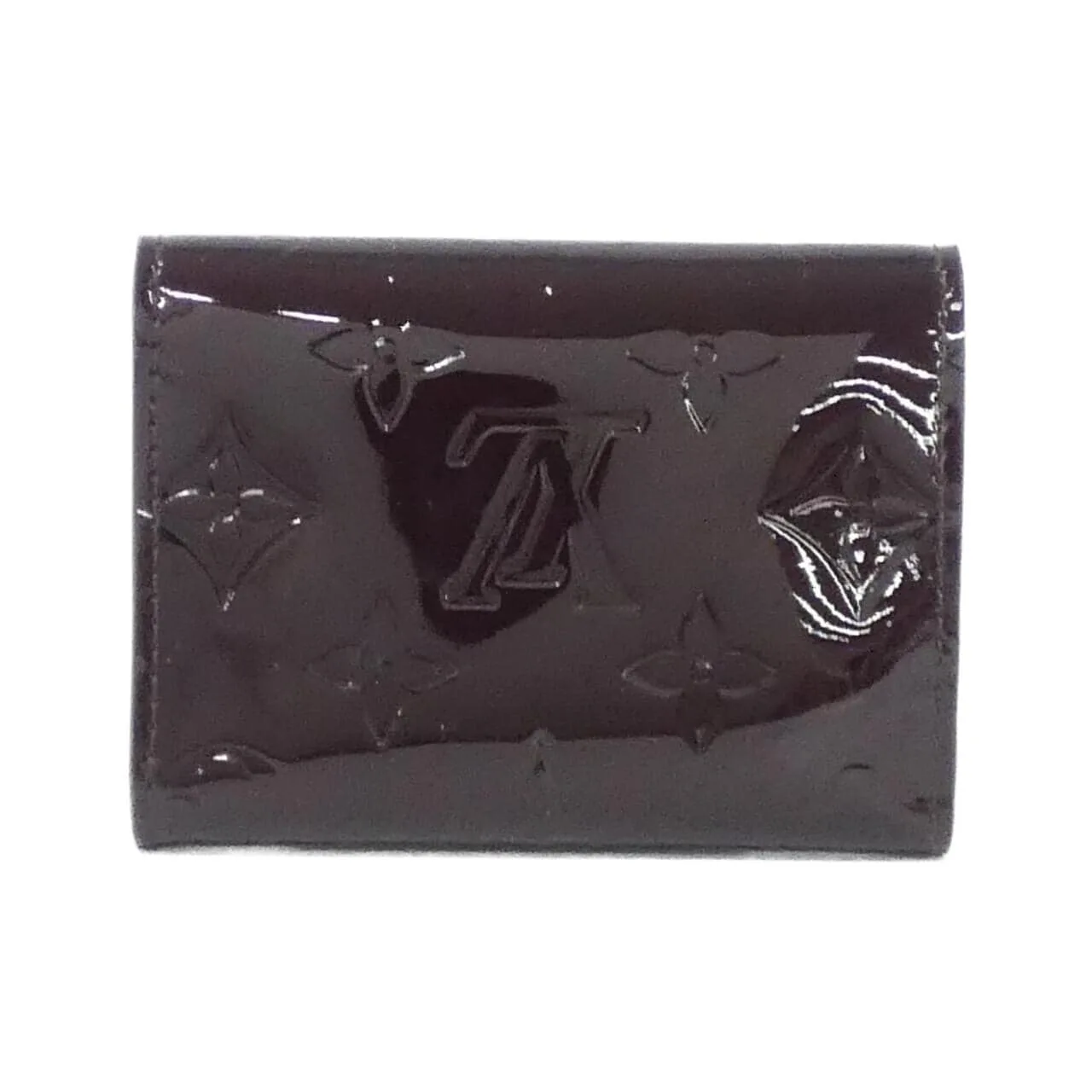 LOUIS VUITTON M91409 Card Case Vernis 黑色 Vernis 中古品A - 縮圖 2