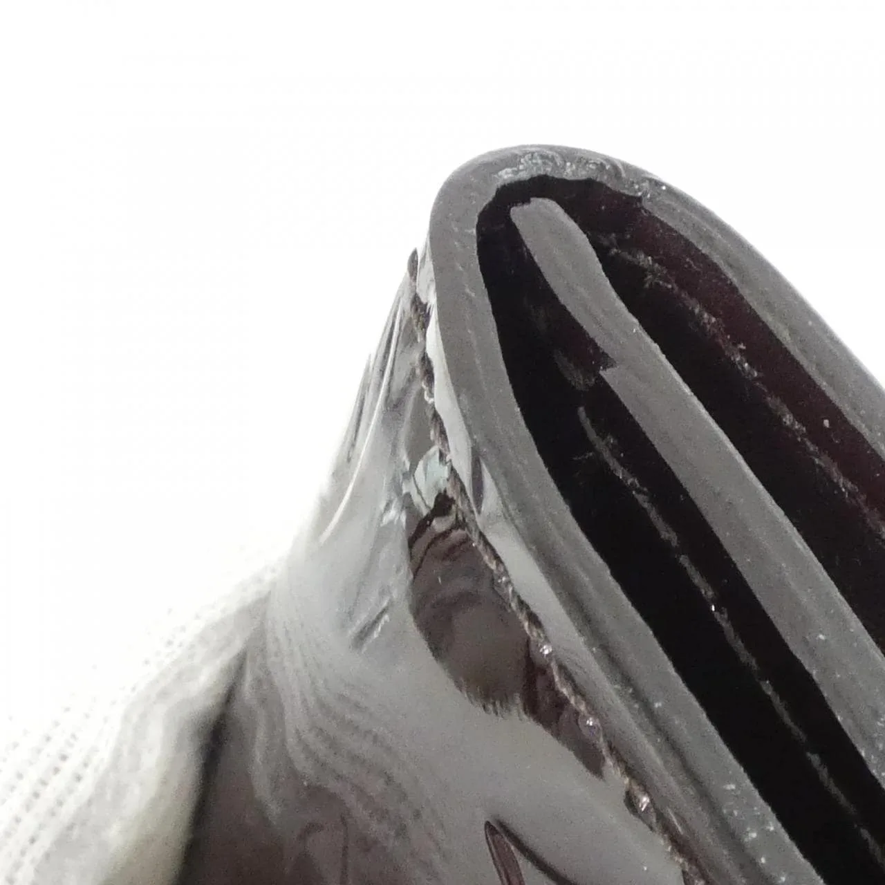 LOUIS VUITTON M91409 Card Case Vernis 黑色 Vernis 中古品A - 縮圖 3