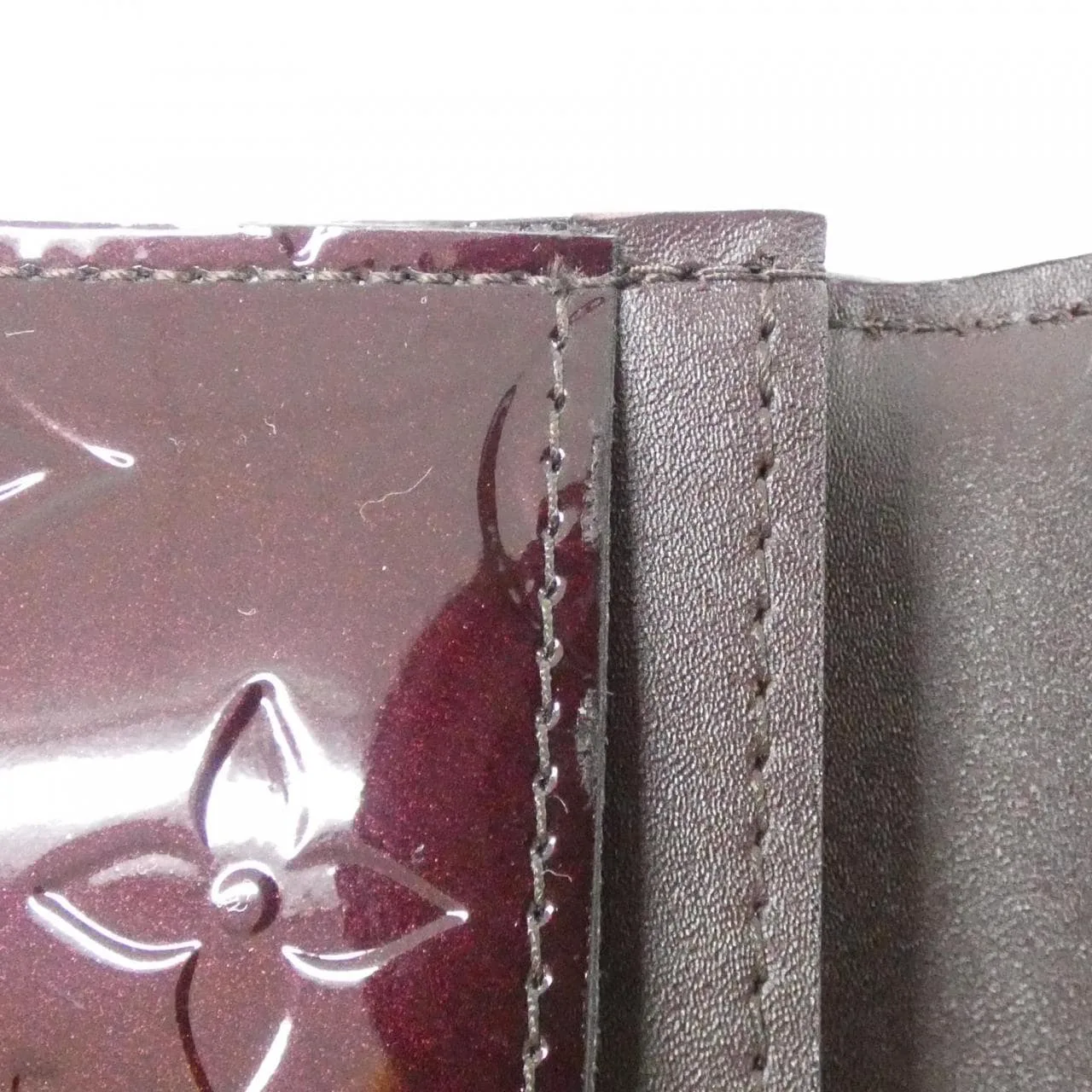 LOUIS VUITTON M91409 Card Case Vernis 黑色 Vernis 中古品A - 縮圖 7