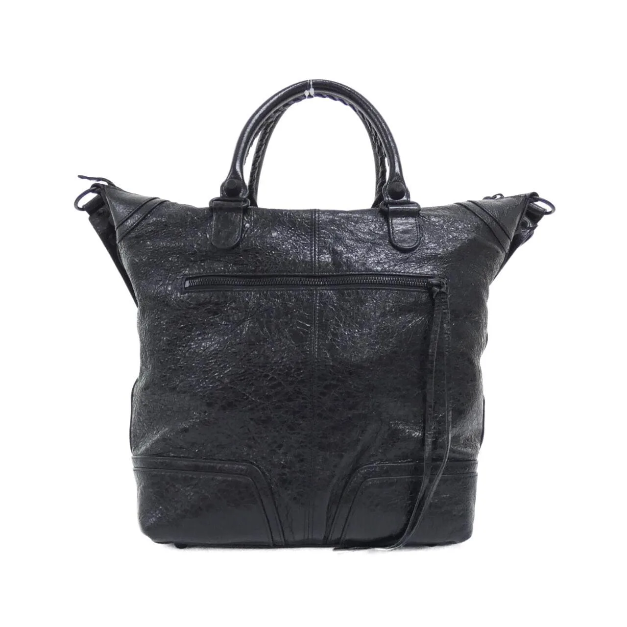 BALENCIAGA Le Cagole 719067 2AAM9 托特包 羊皮 黑色 羊皮 中古品A - 縮圖 2