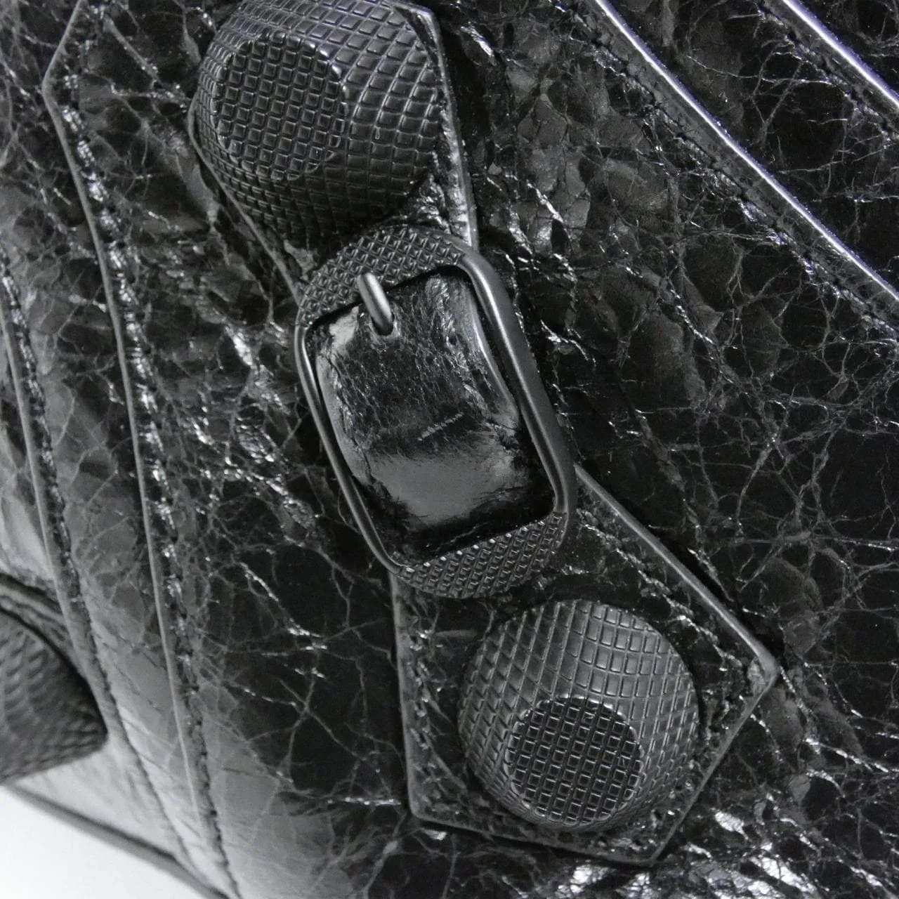 BALENCIAGA Le Cagole 719067 2AAM9 托特包 羊皮 黑色 羊皮 中古品A - 縮圖 4