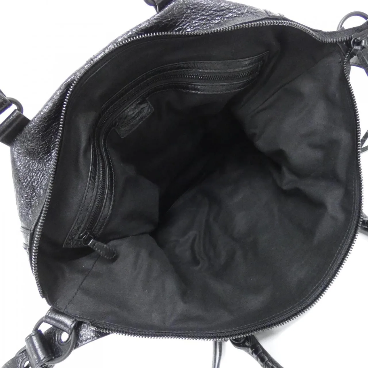 BALENCIAGA Le Cagole 719067 2AAM9 托特包 羊皮 黑色 羊皮 中古品A - 縮圖 6